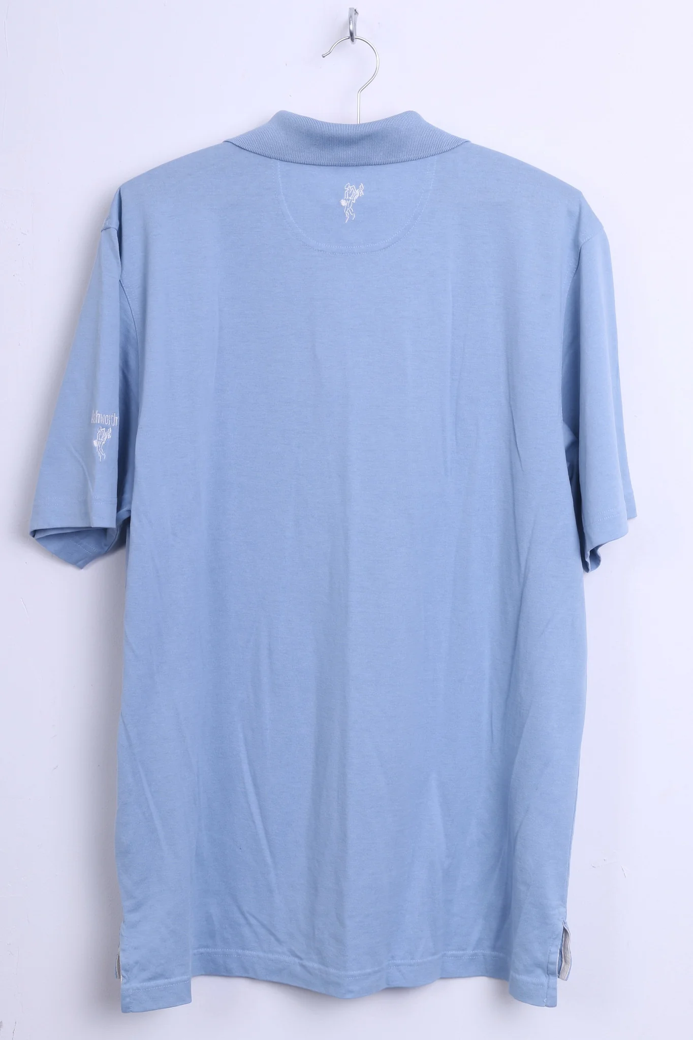 Ashworth Mens M Polo Shirt Classic Cotton Blue Performance Tech - Image 6