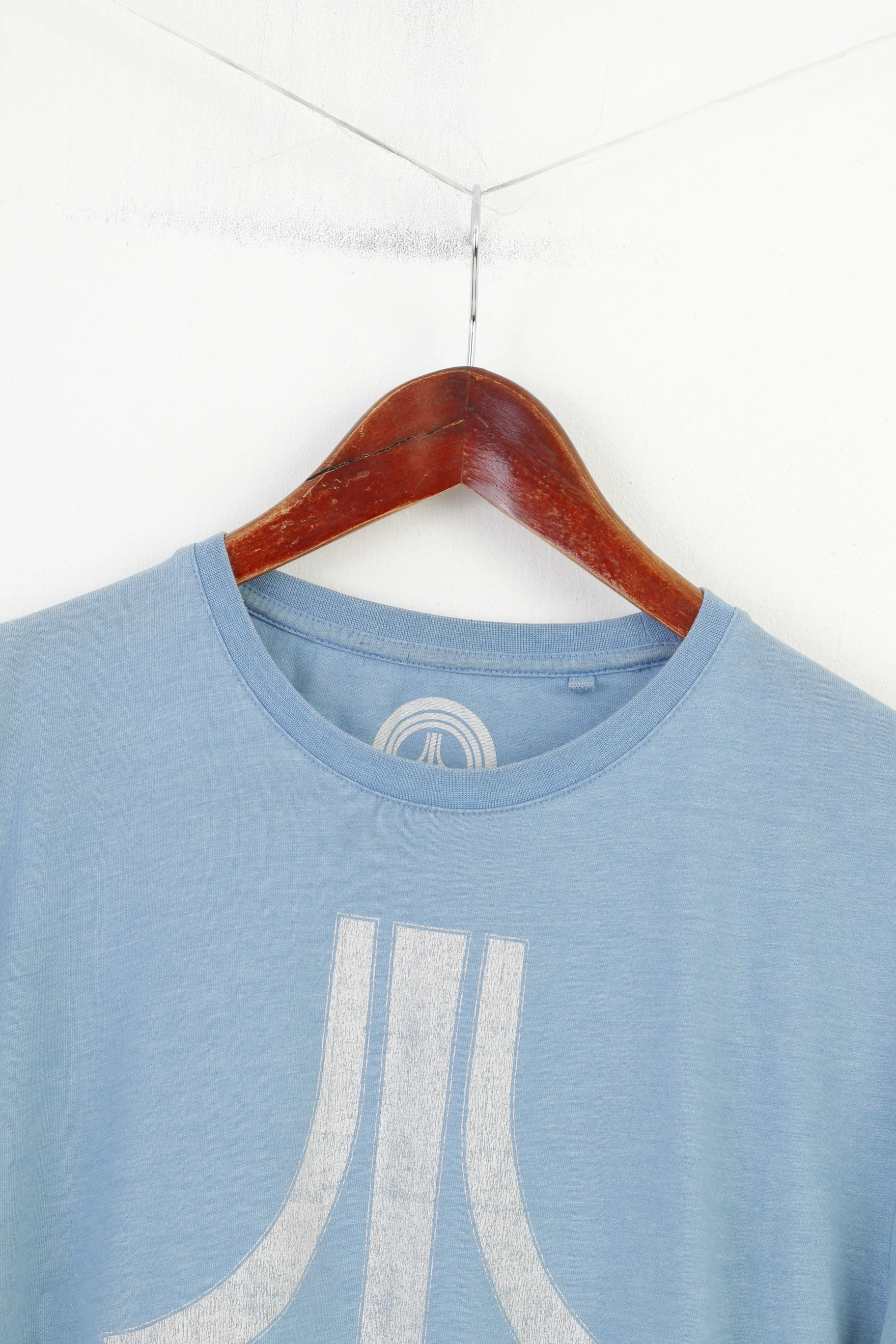 Atari Men M Shirt Blue Sport Cotton Vintage Gamer Crew Neck Top - Image 2