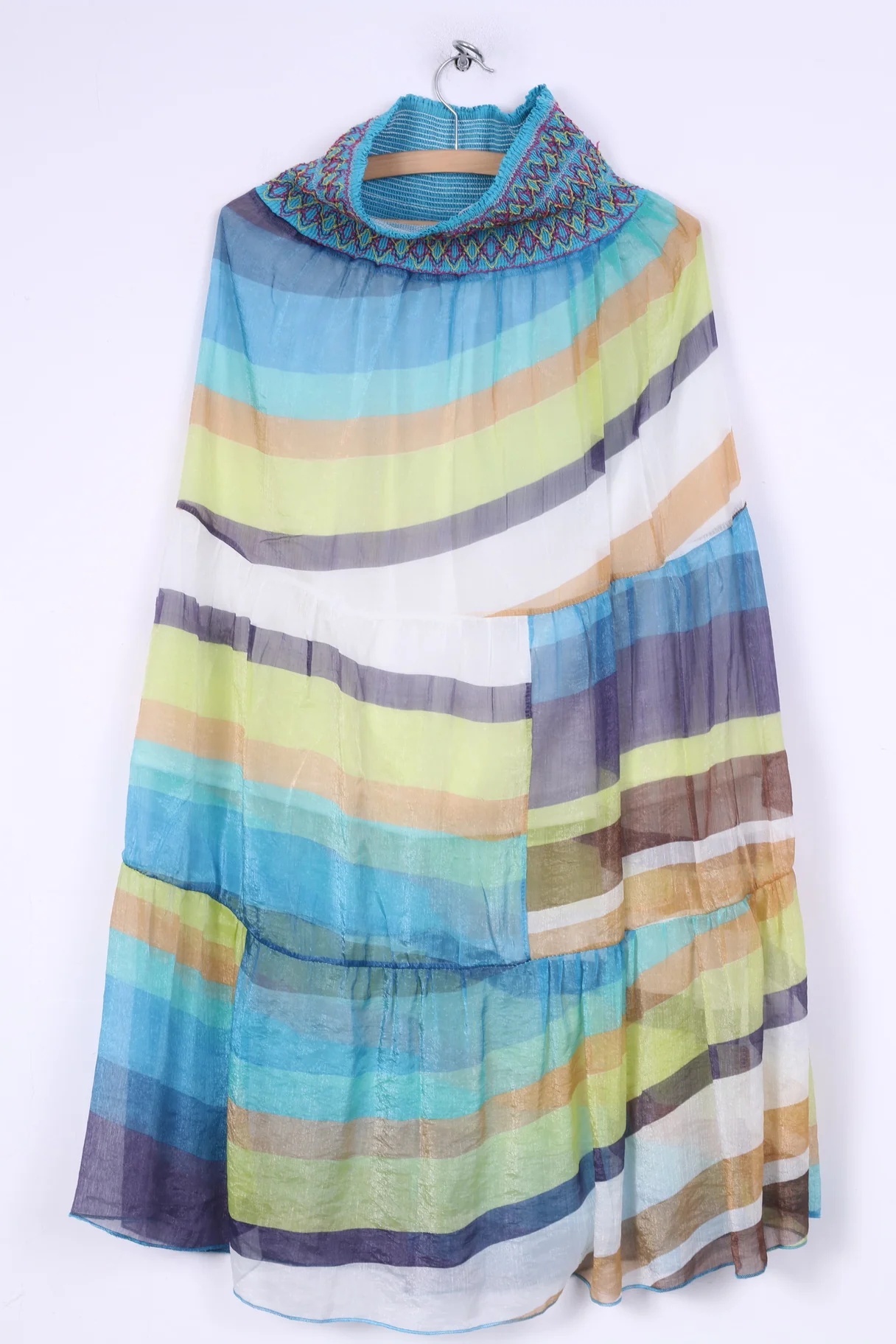 Australia Womens S Midi Dress Strapless Bandeau Multicolor Summer Beach - Image 3