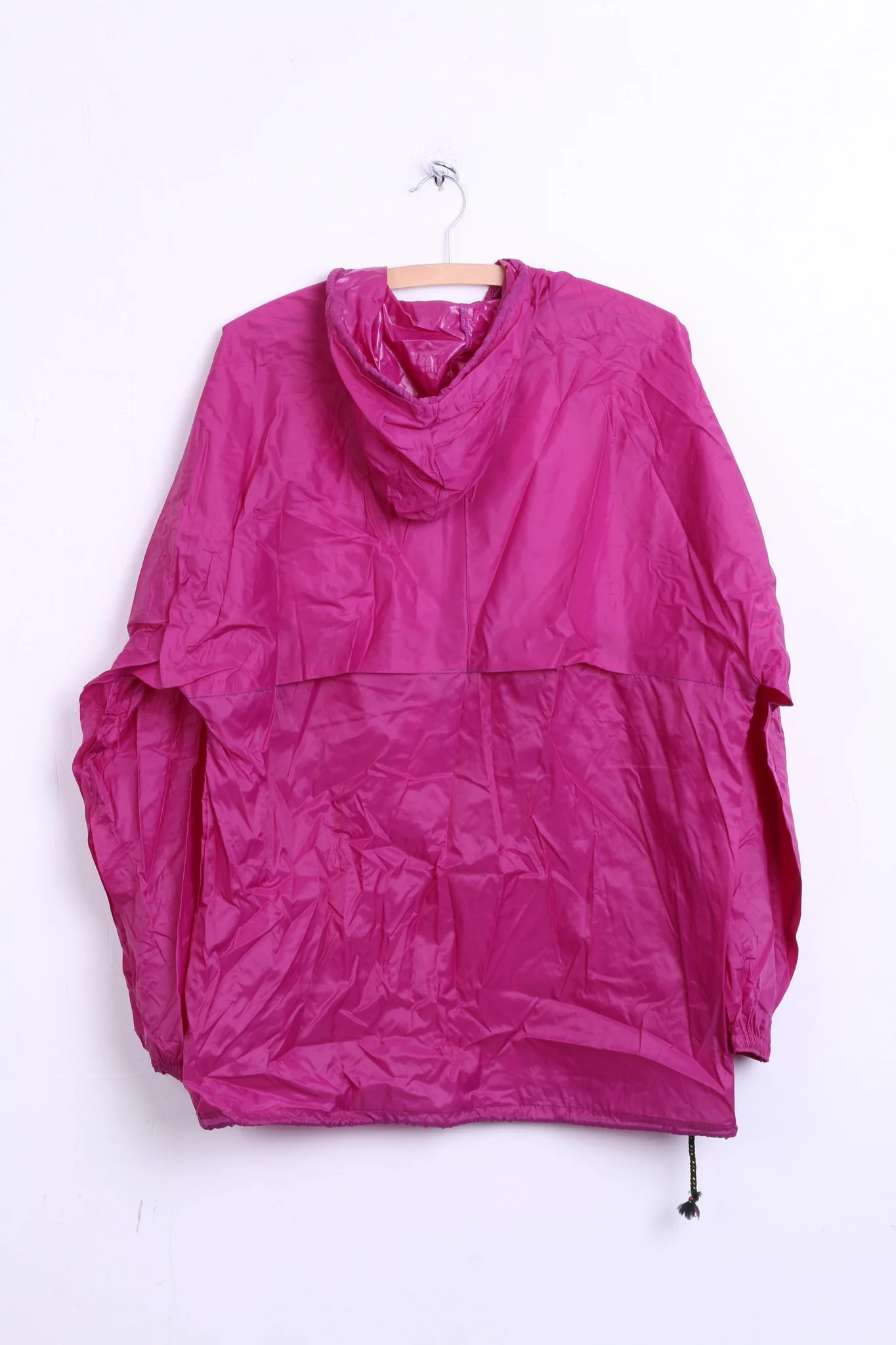 AVV Avventura by Sorry Womens L Nylon Light Jacket Hood vintage Fuchsia - Image 5