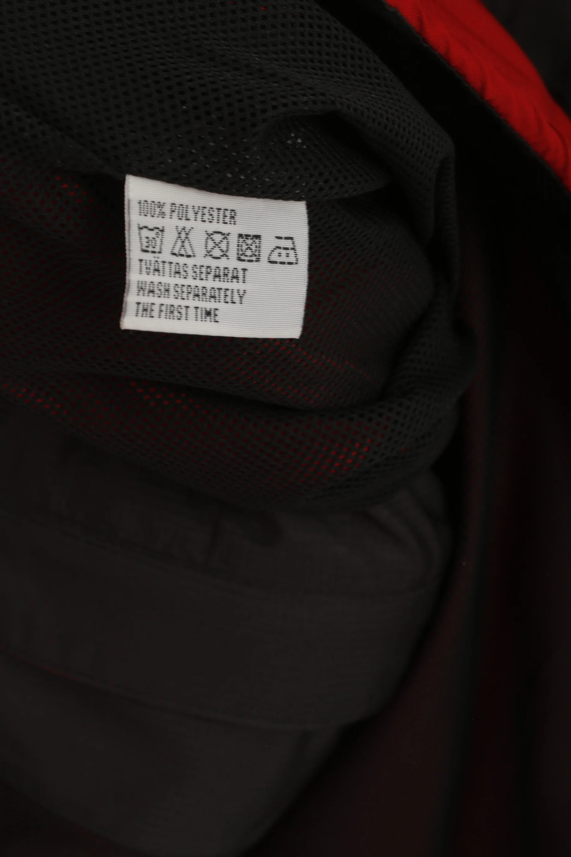 Bagheera Women M Jacket Red Hooded Windcheater Zip Up Reflective Sport Top - Image 5