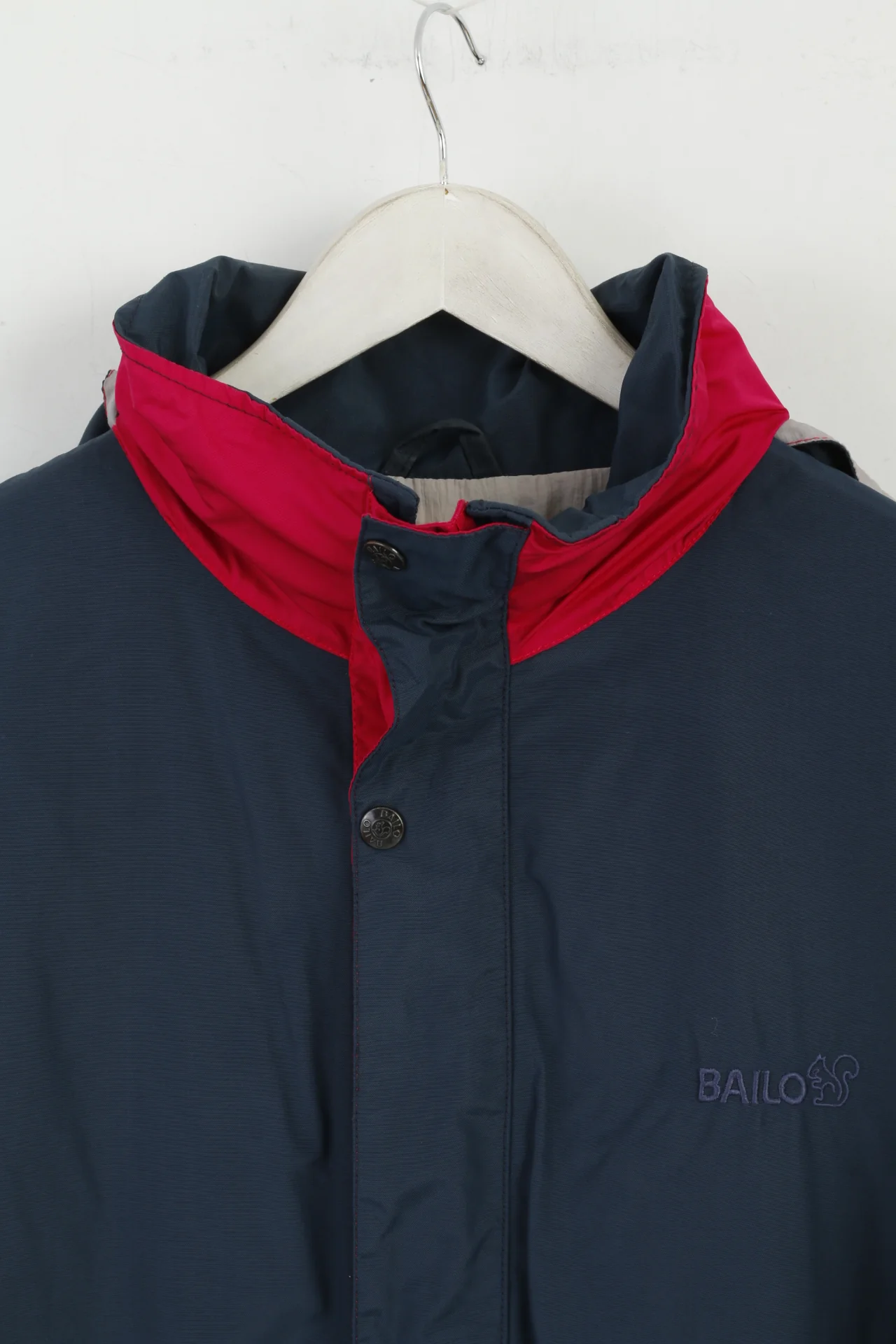 Bailo Men 50 L Jacket Navy Amaranth Nylon Waterproof Hooded Outdoor Top - Image 3