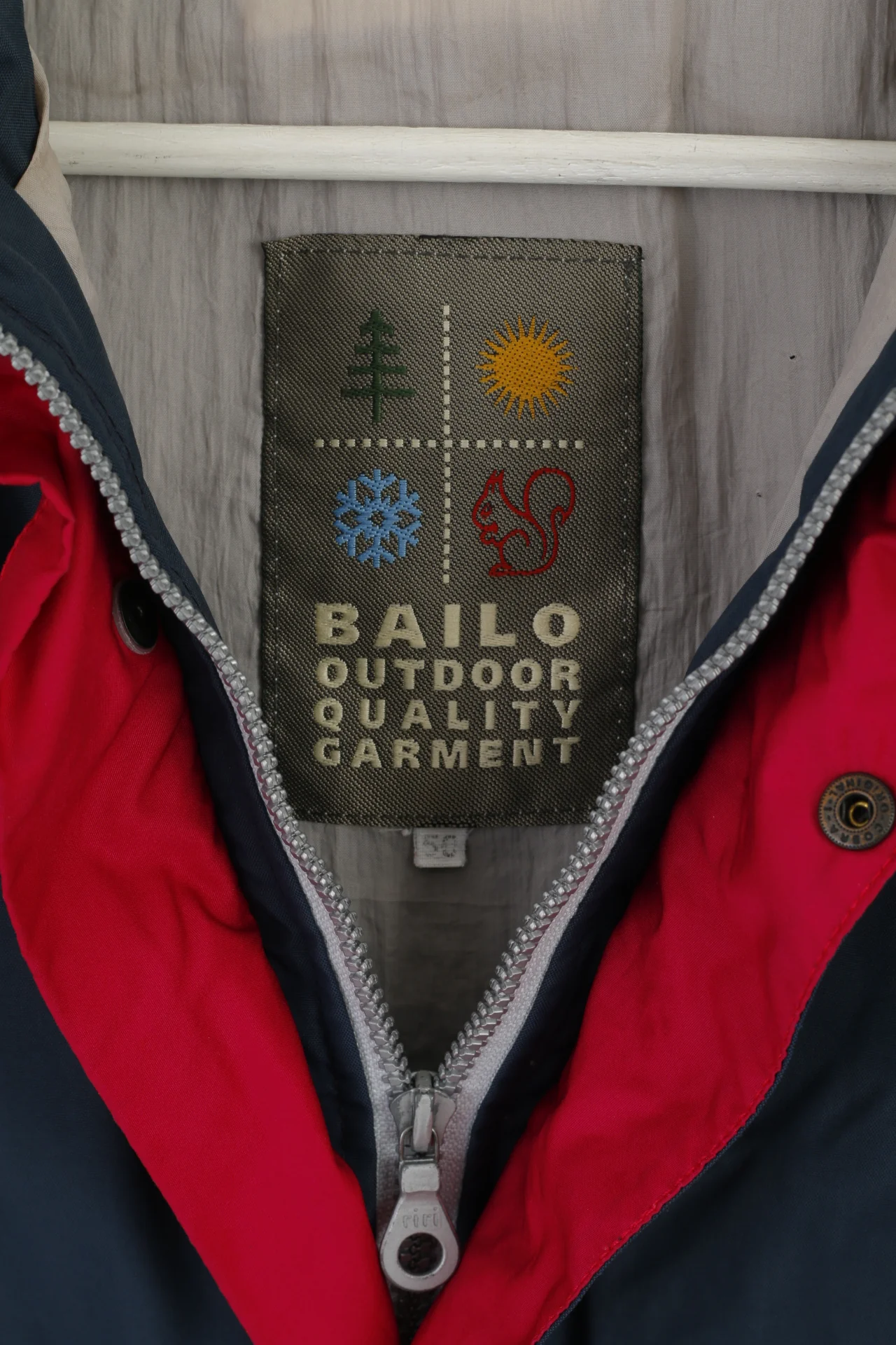 Bailo Men 50 L Jacket Navy Amaranth Nylon Waterproof Hooded Outdoor Top - Image 6