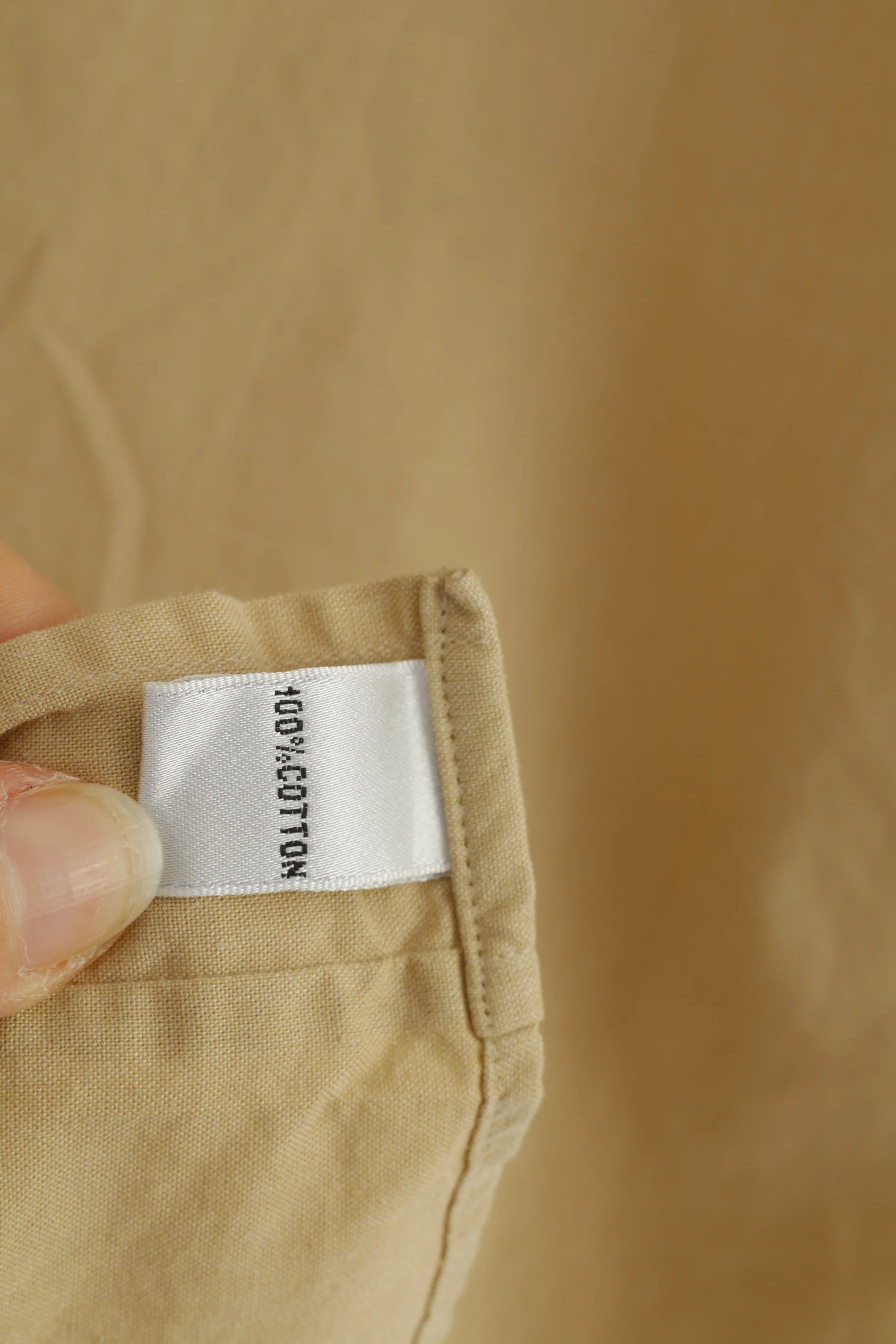 Barbour Men M Casual Shirt Long Sleeve Beige Cotton Buttons Down Collar Vintage Classic Top - Image 6
