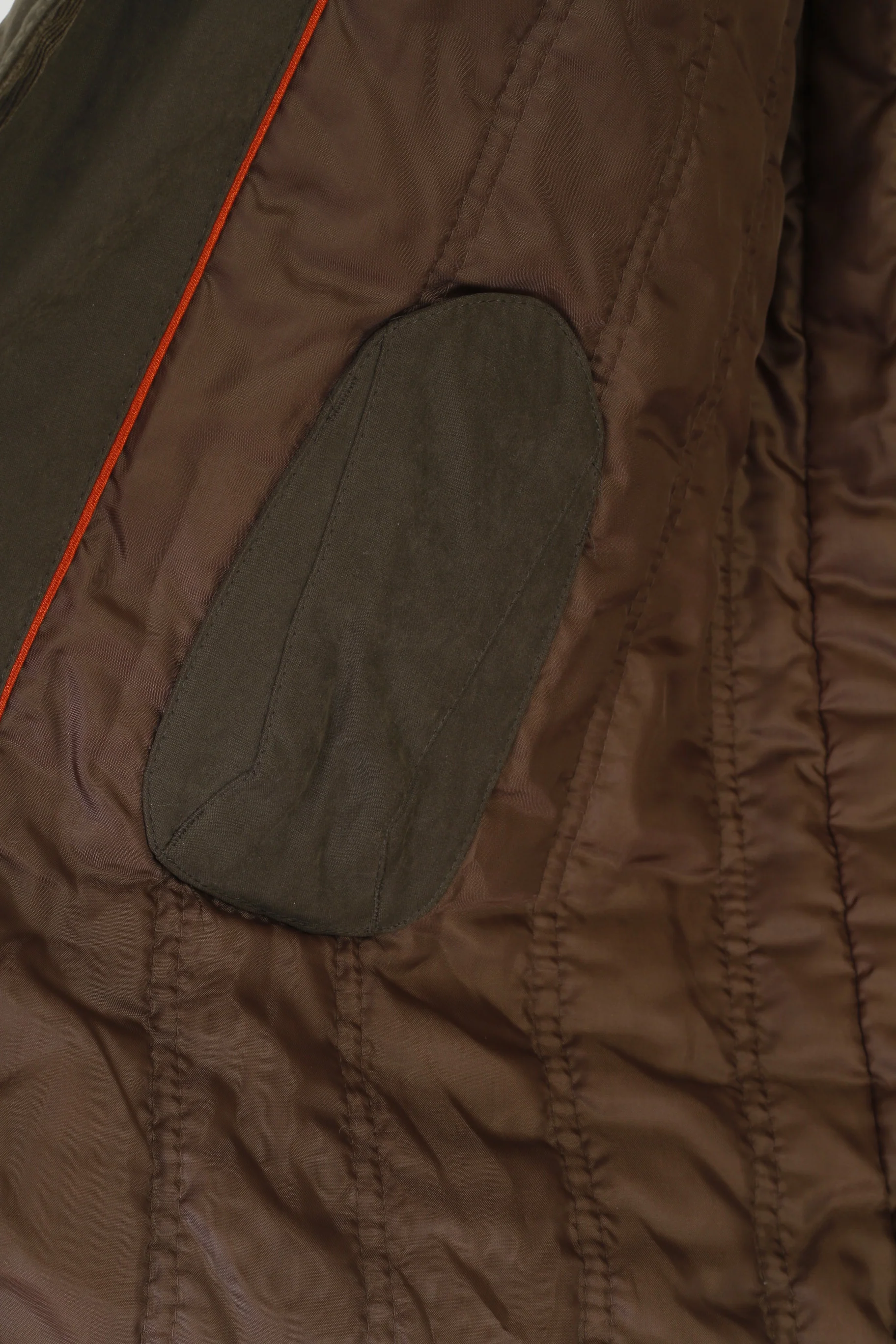Barred's Men 54 L Jacket Green Brown Padded Full Zipper Classic Collared Detailed Top - Image 7