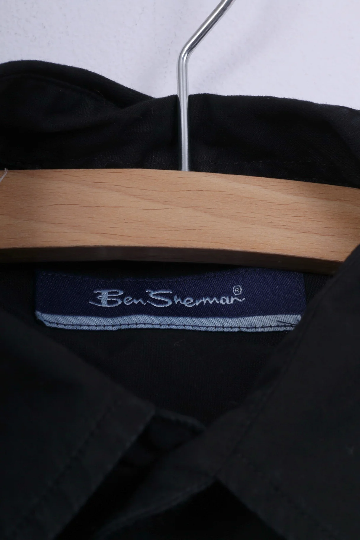 Ben Sherman Boys M 14 Age Casual Shirt Black Cotton Long Sleeve Top - Image 4