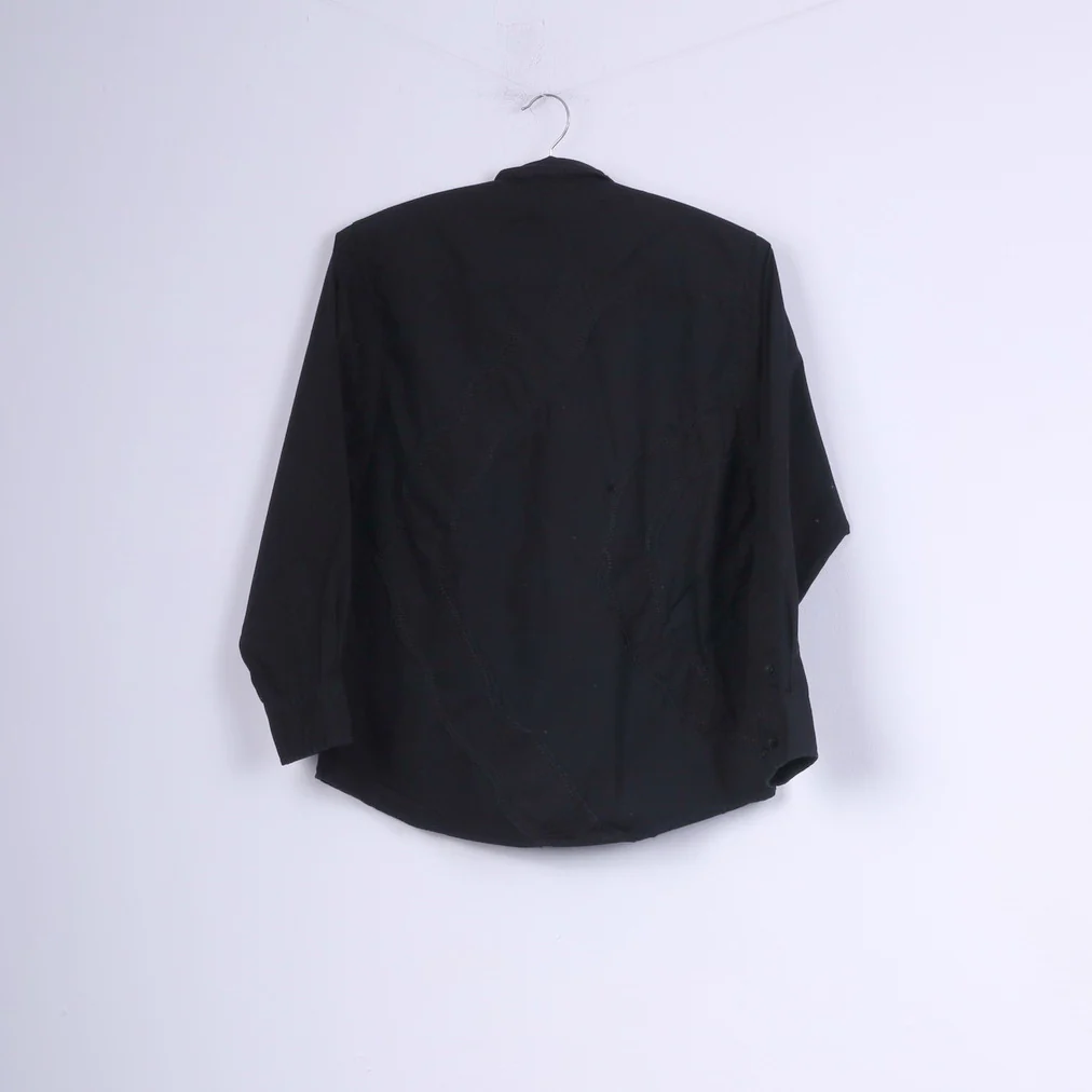 Ben Sherman Boys M 14 Age Casual Shirt Black Cotton Long Sleeve Top - Image 6