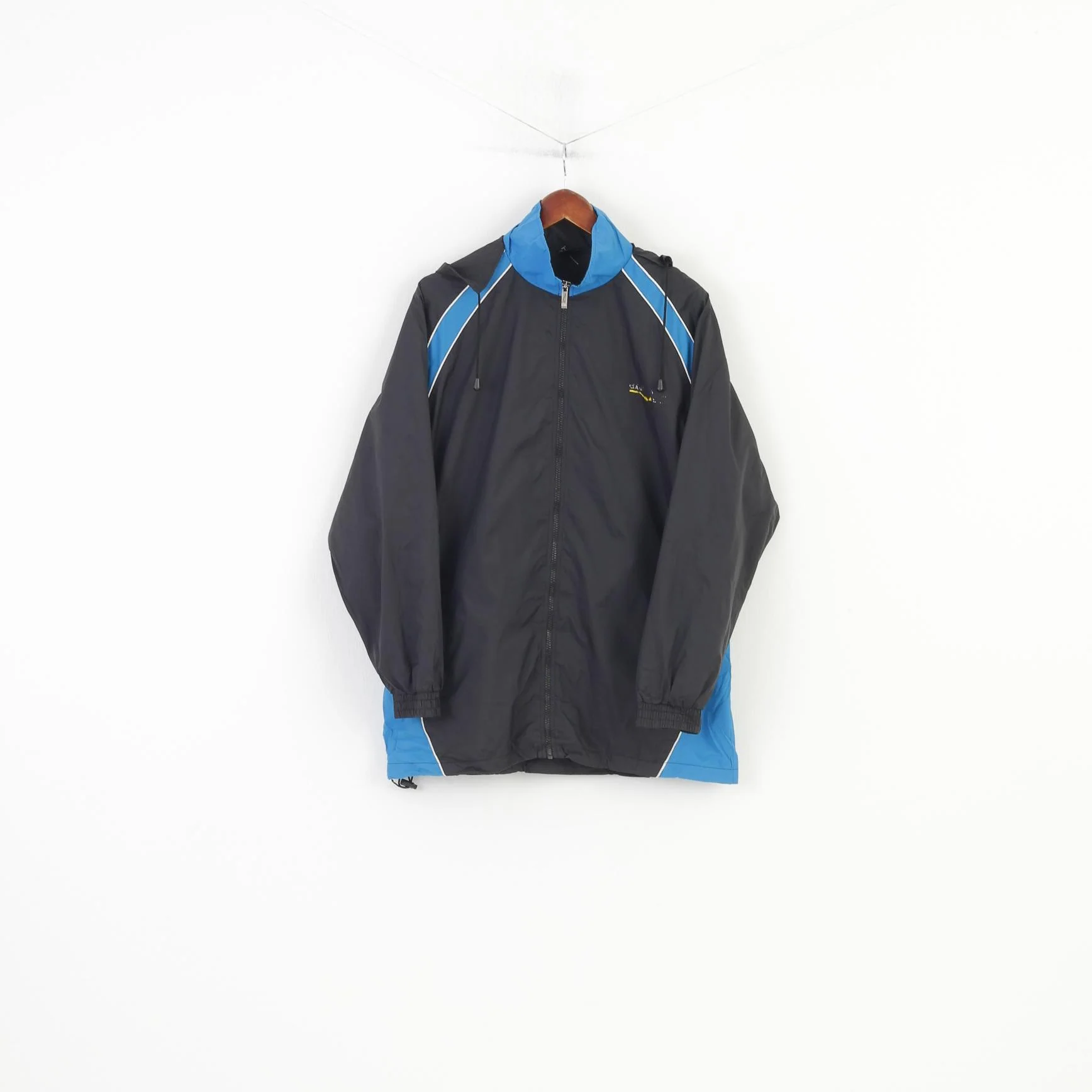 Betandwin.De Men M Lightweight Jacket Black Full Zipper Sportswear SVV Weigenheim Hooded Vintage Outwear Top