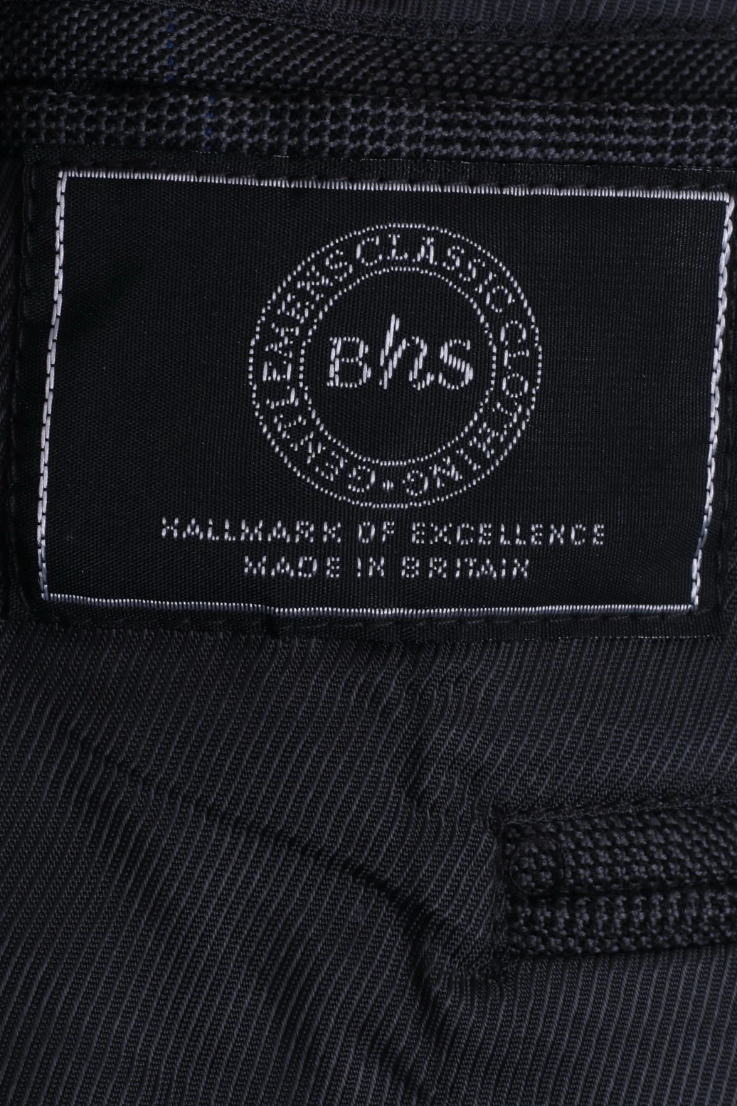 Bhs Mens 40 ''M Blazer Mid Grey Regular Jacket Double Breasted Wool Rich Blend Check - Image 4