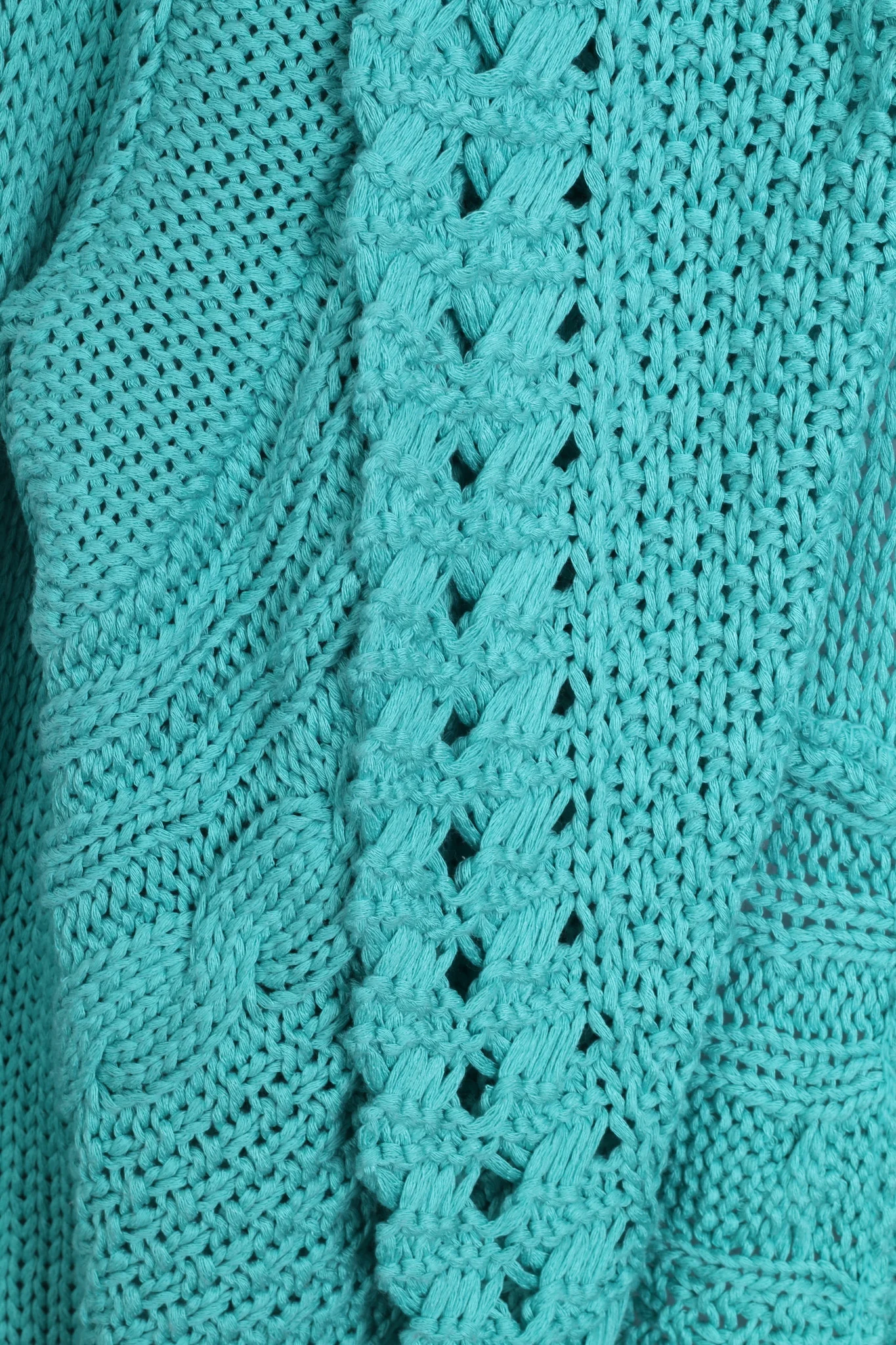 BIBA Womens XS Bolero Cropped Knitted Green Shrug Top - Image 4
