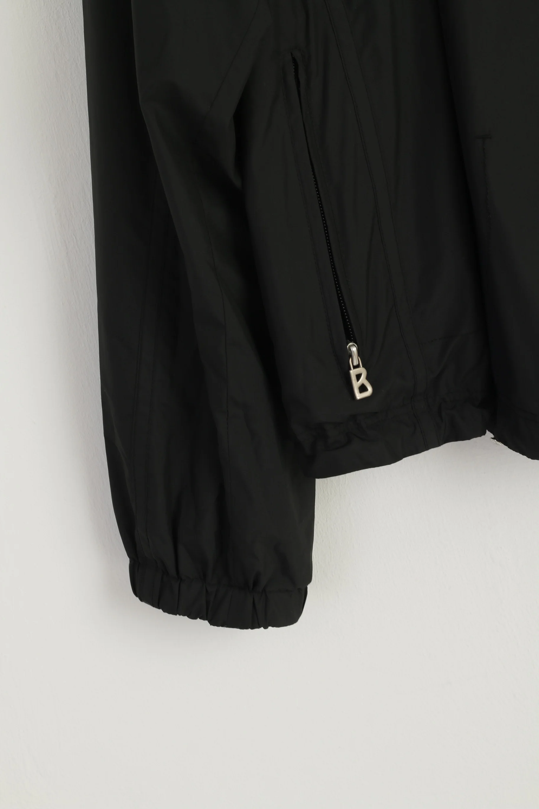 BOGNER Men 54 44 L Jacket Black Lightweight Zip Up Multi Pockets Casual Top - Image 4