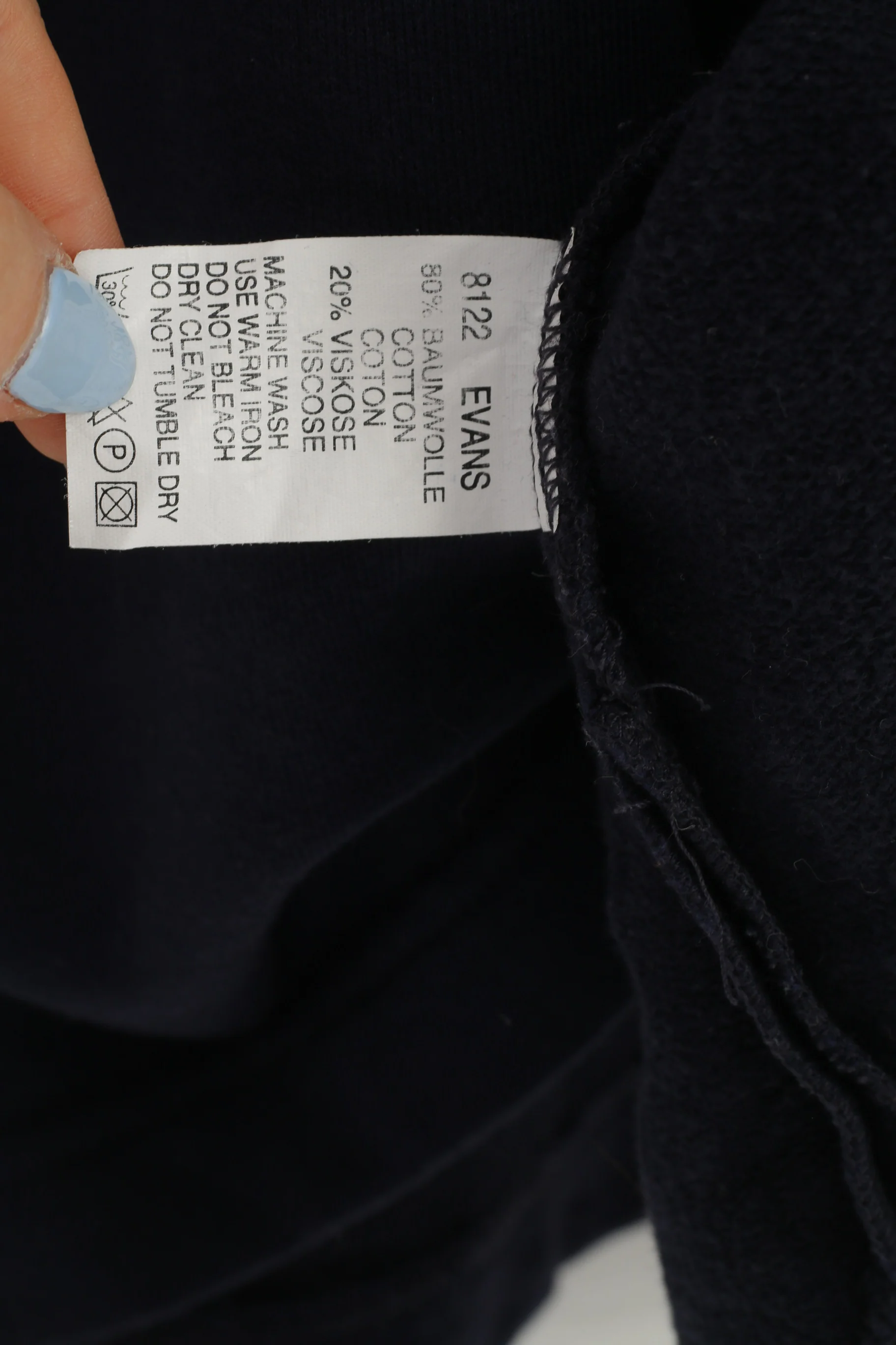 Bogner Men XXL Shirt Navy Cotton Longsleeve Zip Neck Vintage 90s Sport Pocket Top - Image 6