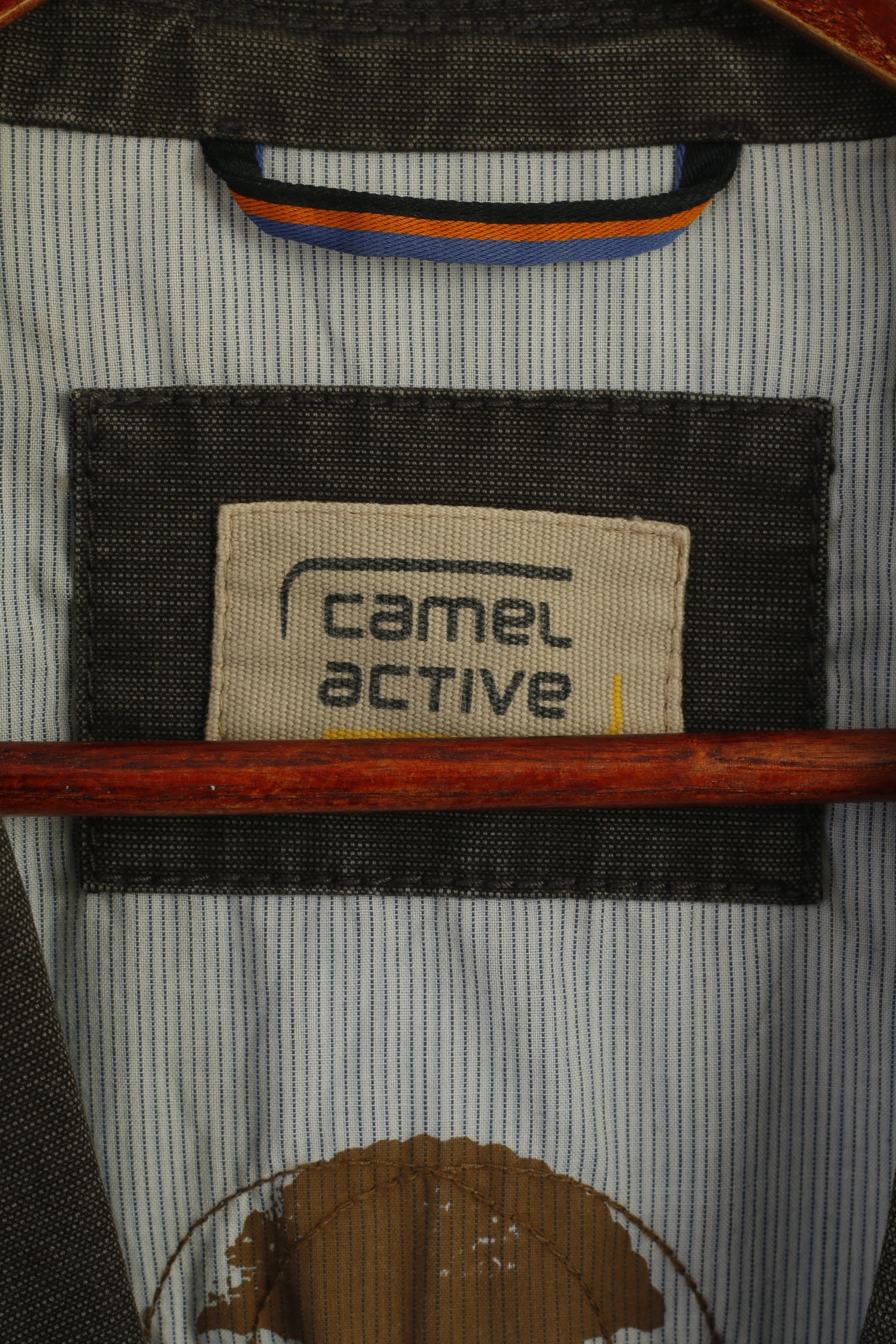 Camel Active Men 26 XL Blazer Brown Cotton Superior Vintage Sport Jacket - Image 5