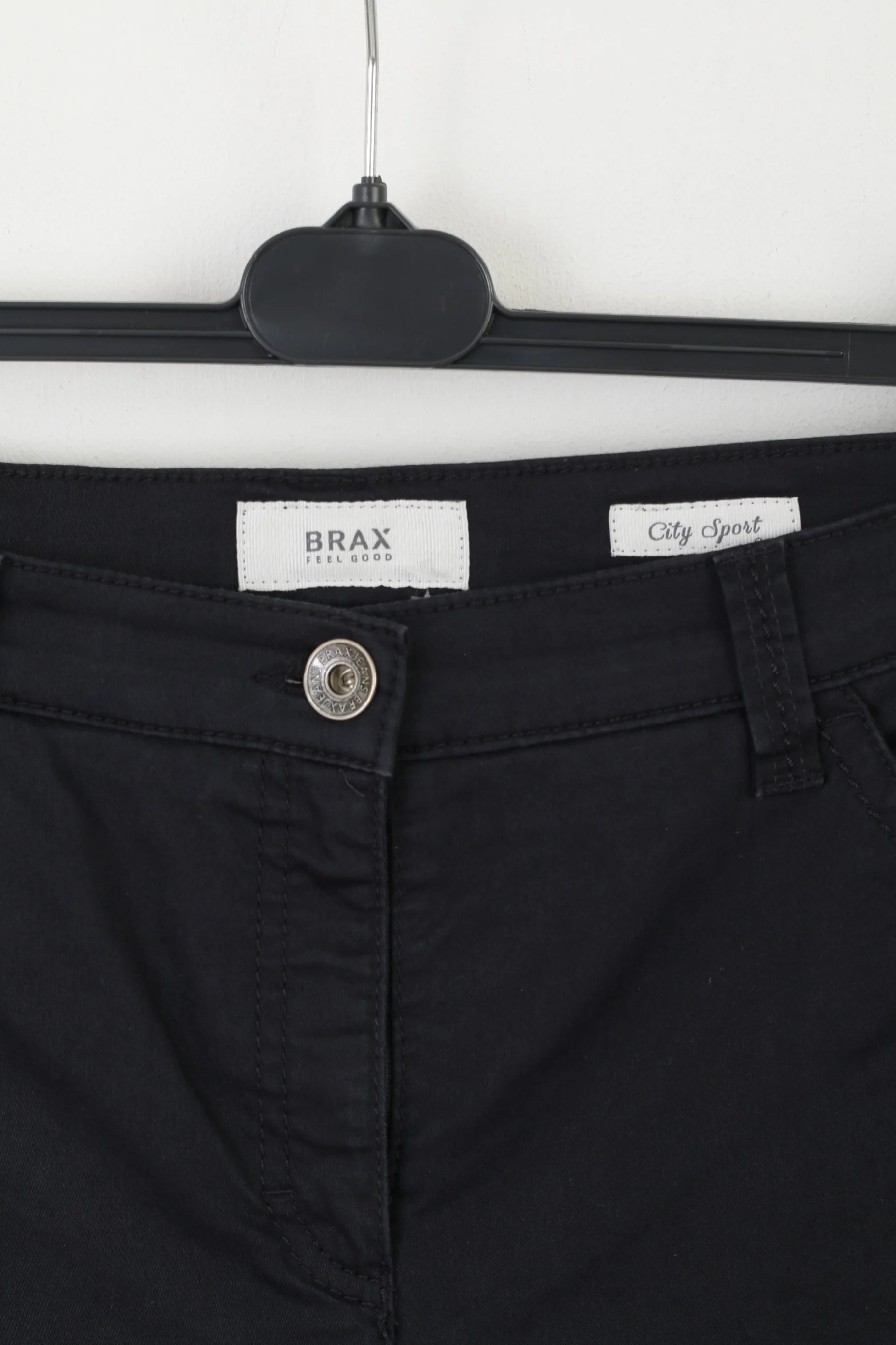 Brax Women 14 31 Trousers Navy Mary City Sport Cotton Classic Skinny Pants - Image 2