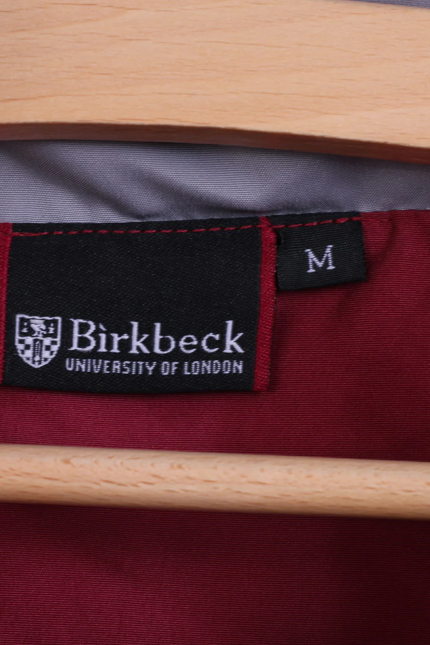 Brikbeck University of London Mens M Jacket Hidden Maroon Sport Football - Image 4