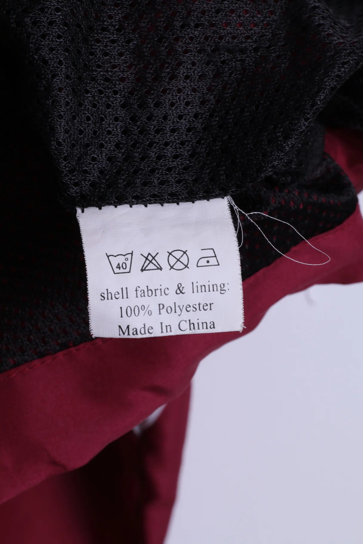 Brikbeck University of London Mens M Jacket Hidden Maroon Sport Football - Image 5