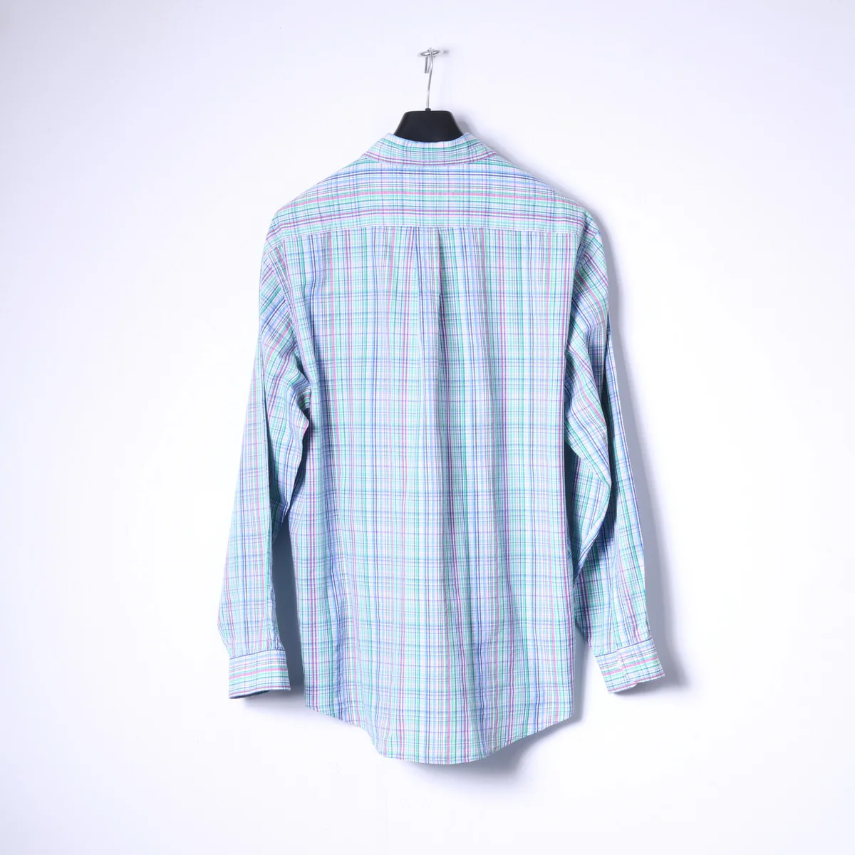 Brooks Brothers Mens L (XL) Casual Shirt Multicoloured Check Cotton Long Sleeve Top - Image 10