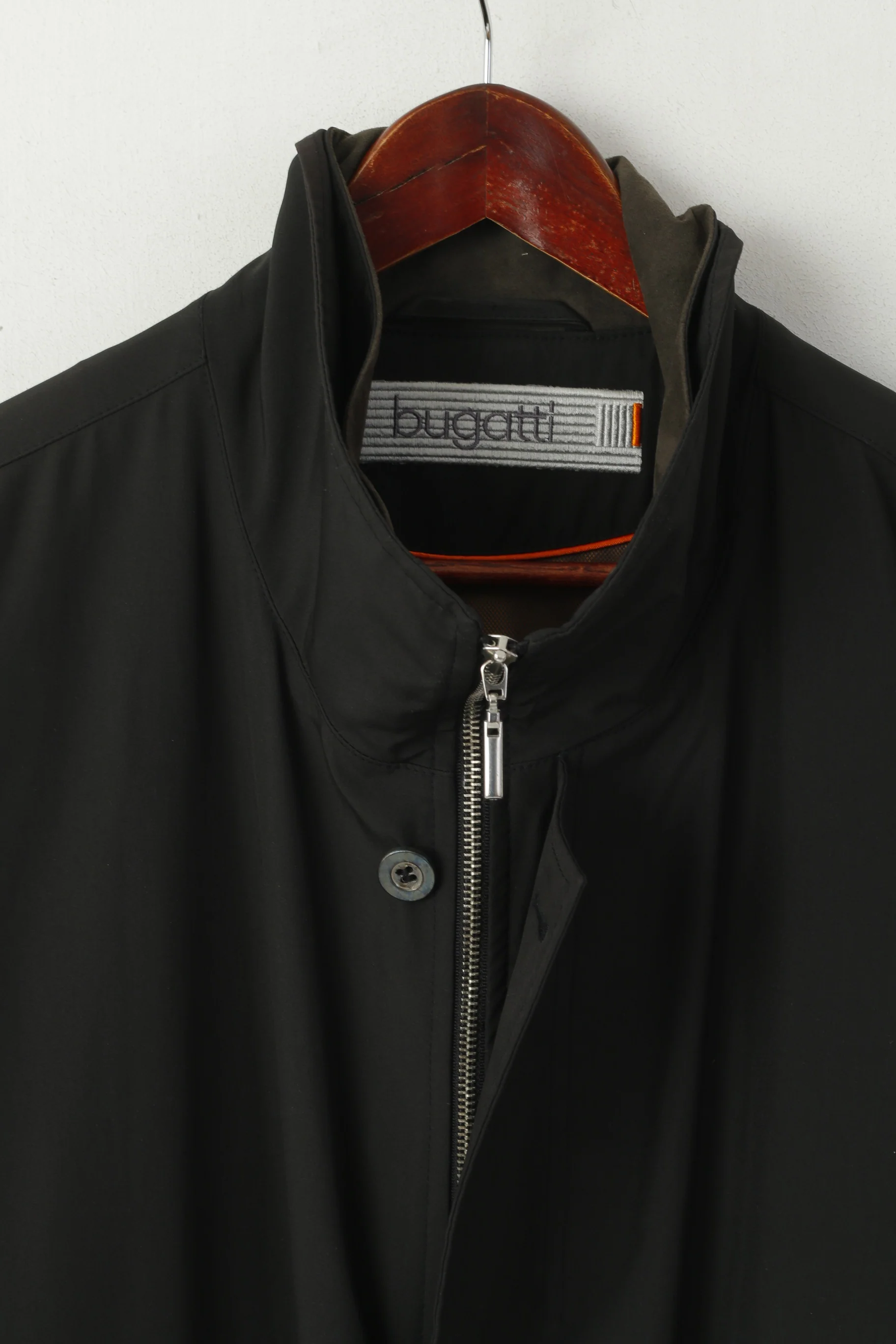 Bugatti Men 27 XL Coat Black Lightweight Full Zipper Casual Overall Technical Top - Image 3