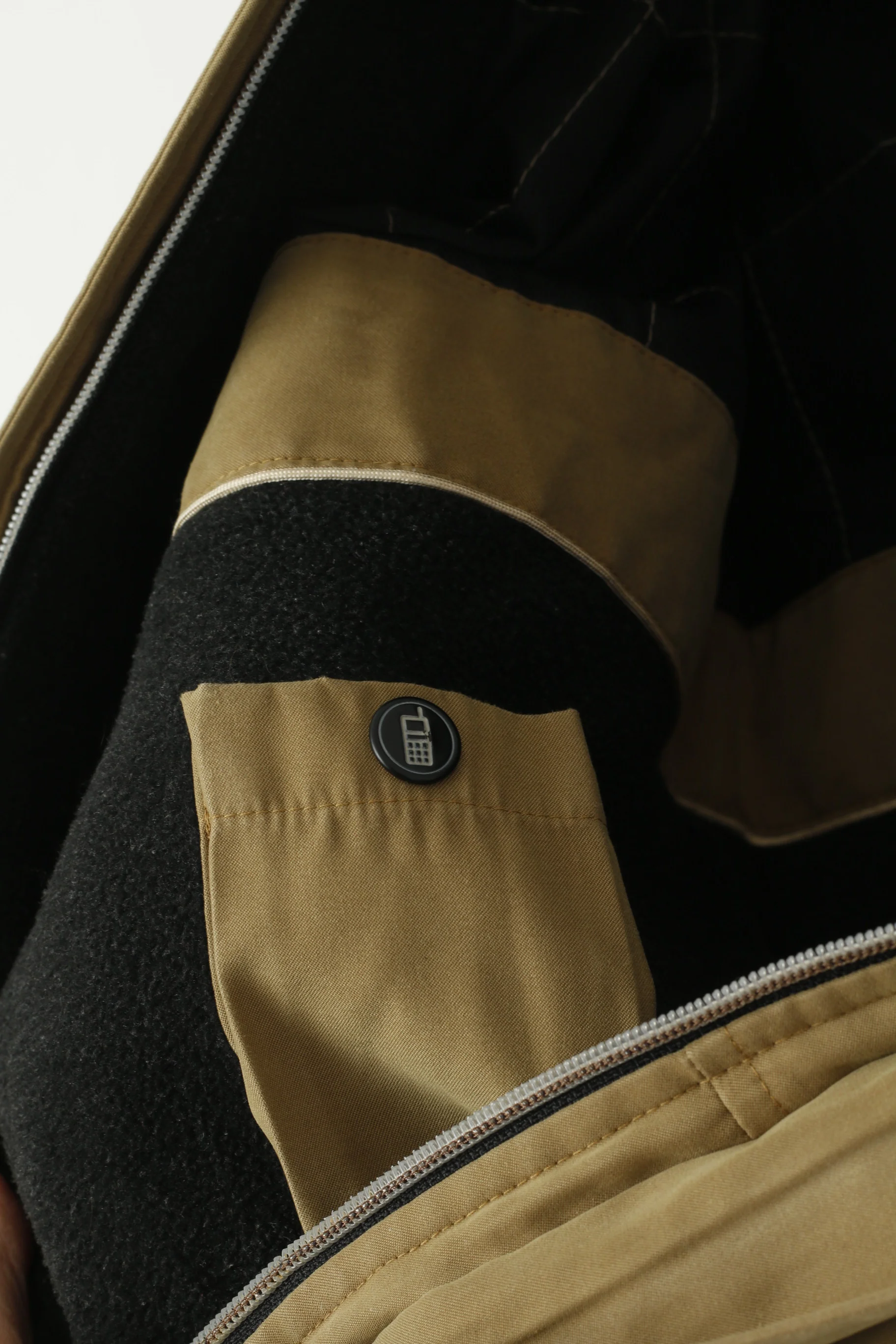 Bugatti Men 38 M Jacket Camel Vintage Full Zip Fleece Lined Classic Design Top - Image 7