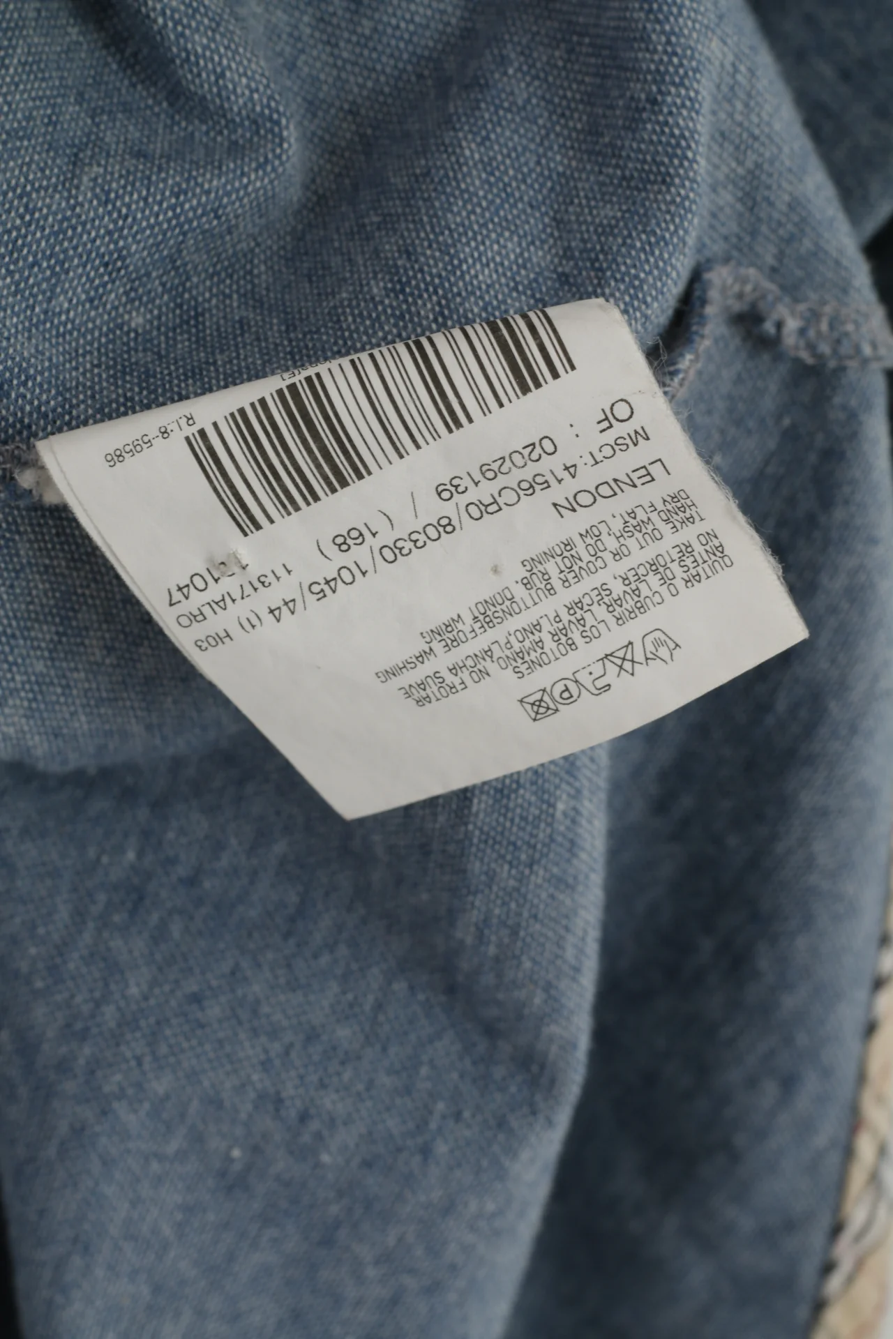 Burberry London Women 44 S Shirt Sleeveless Blue Cotton Top Vest - Image 7