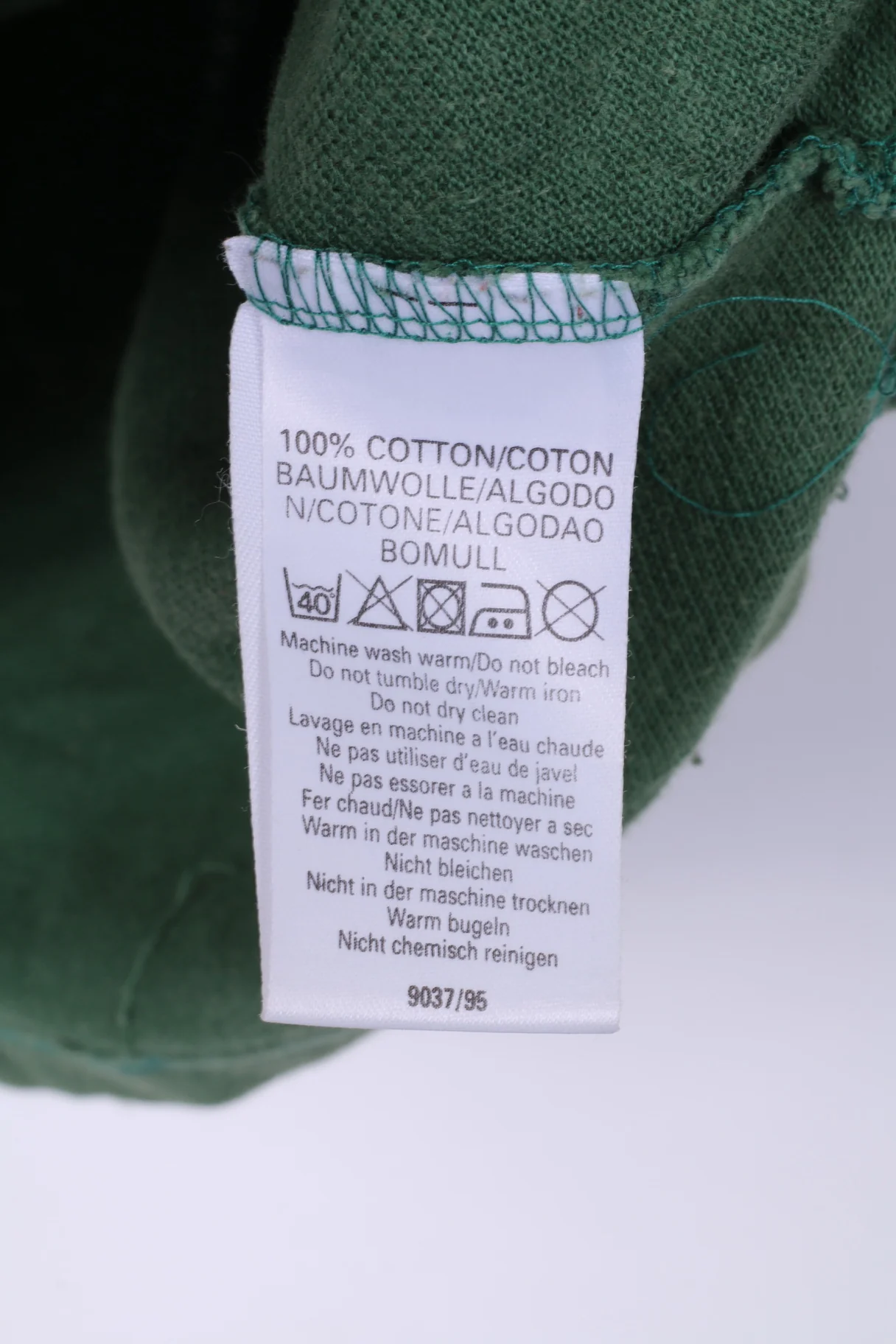 Burberrys Mens L Polo Shirt Green Top Buttons Detailed Cotton - Image 5