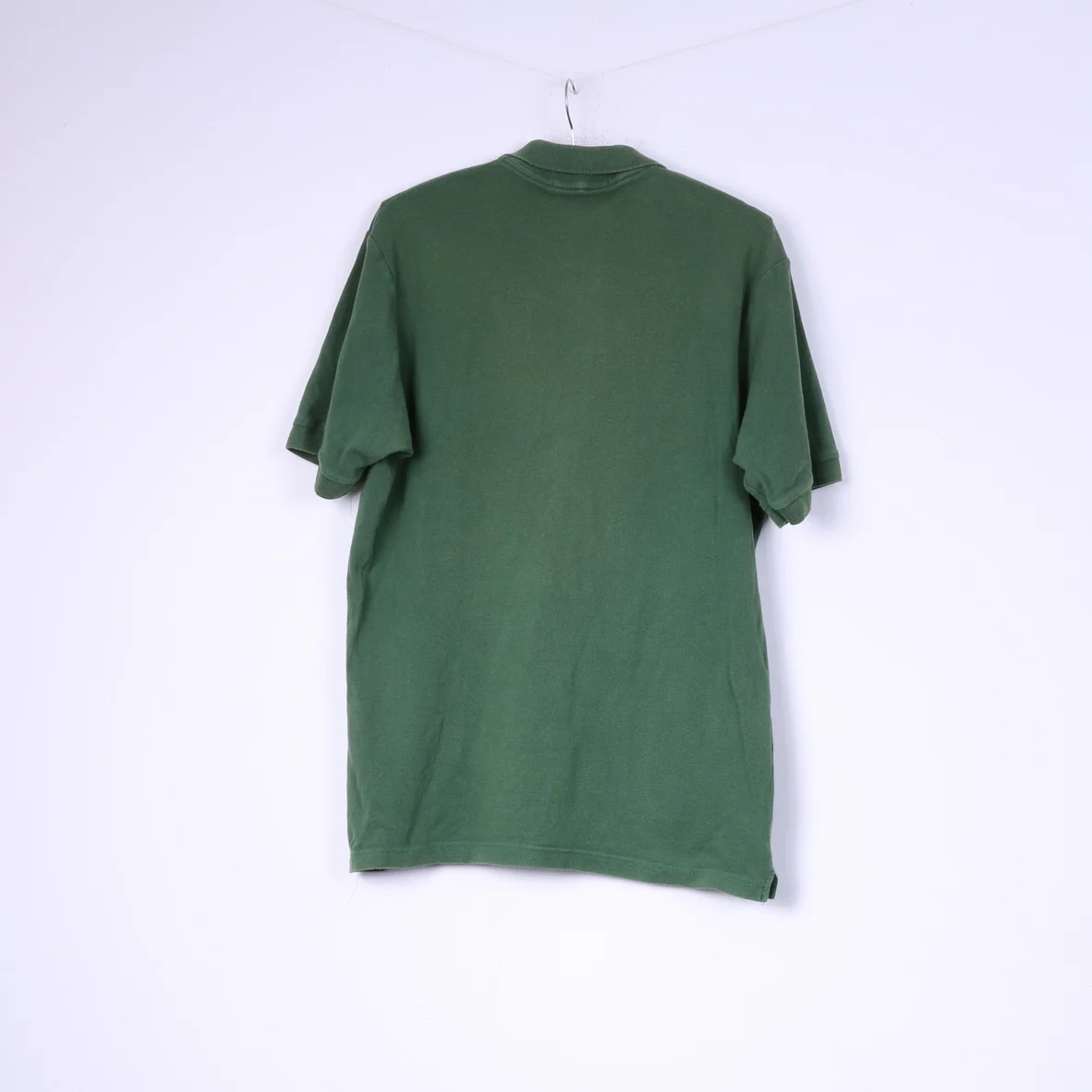 Burberrys Mens L Polo Shirt Green Top Buttons Detailed Cotton - Image 6