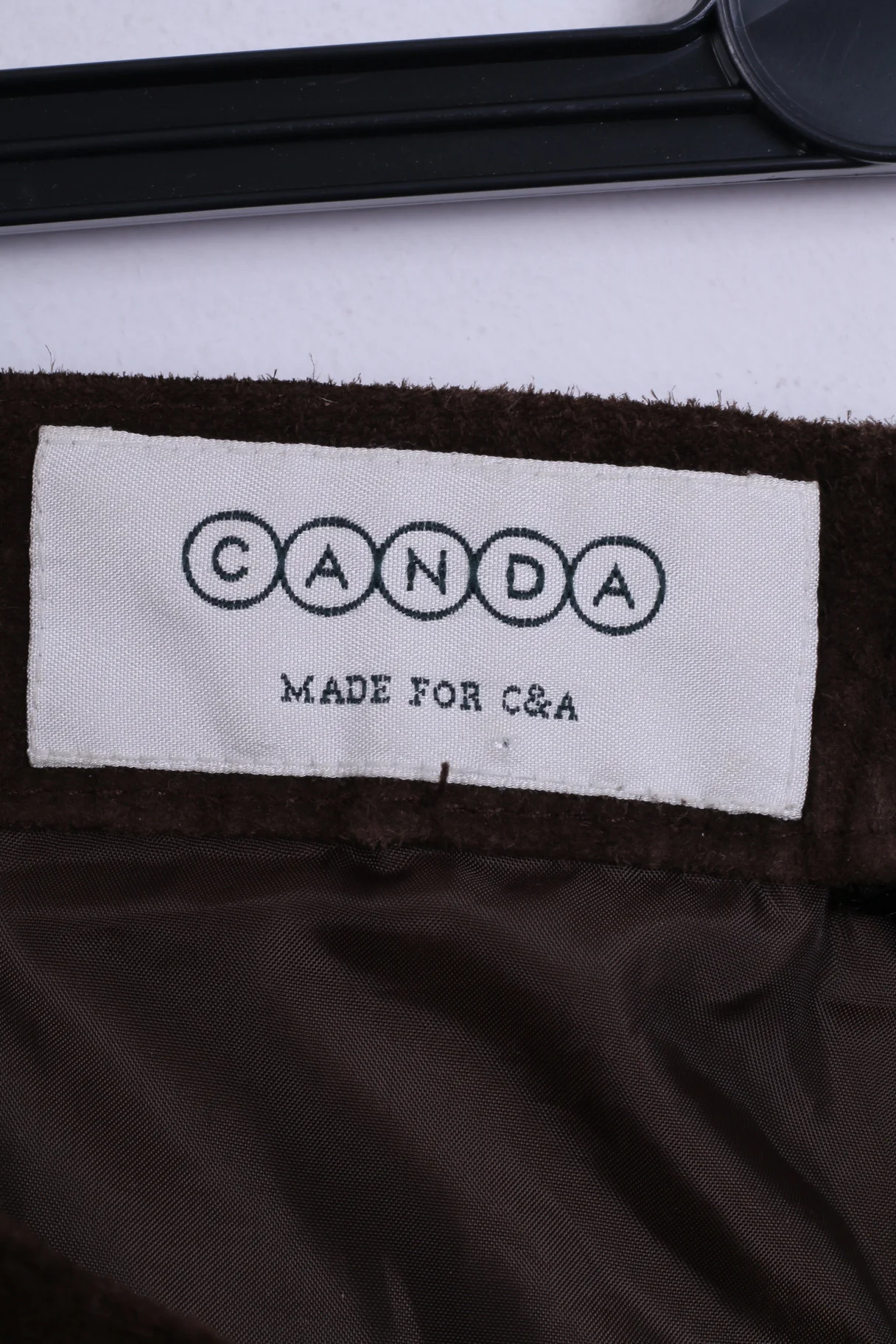 C&A Canada Womens 54 XL Trousers Pants Leather Vintage Brown - Image 2