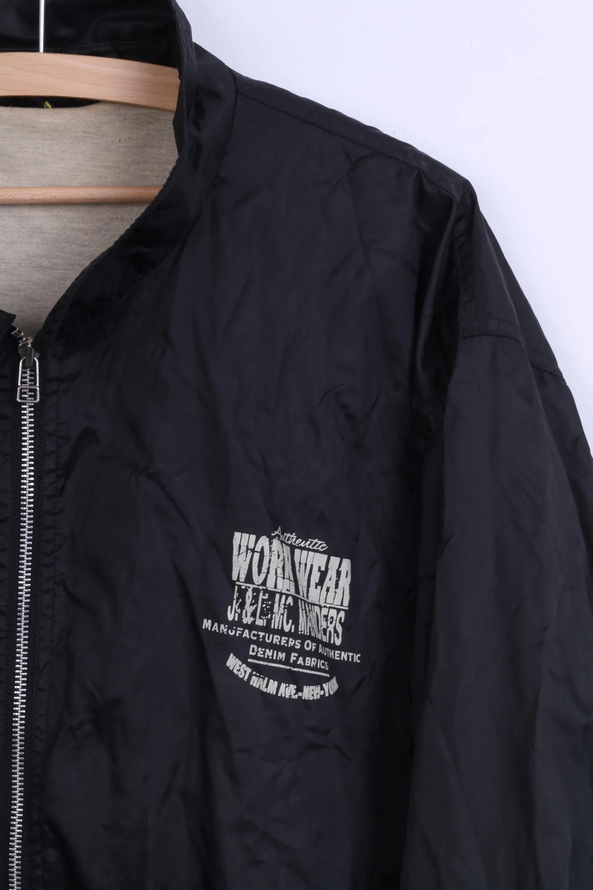 C&A Work Wear Mens L Jacket Black Nylon Waterproof Sport - Image 3