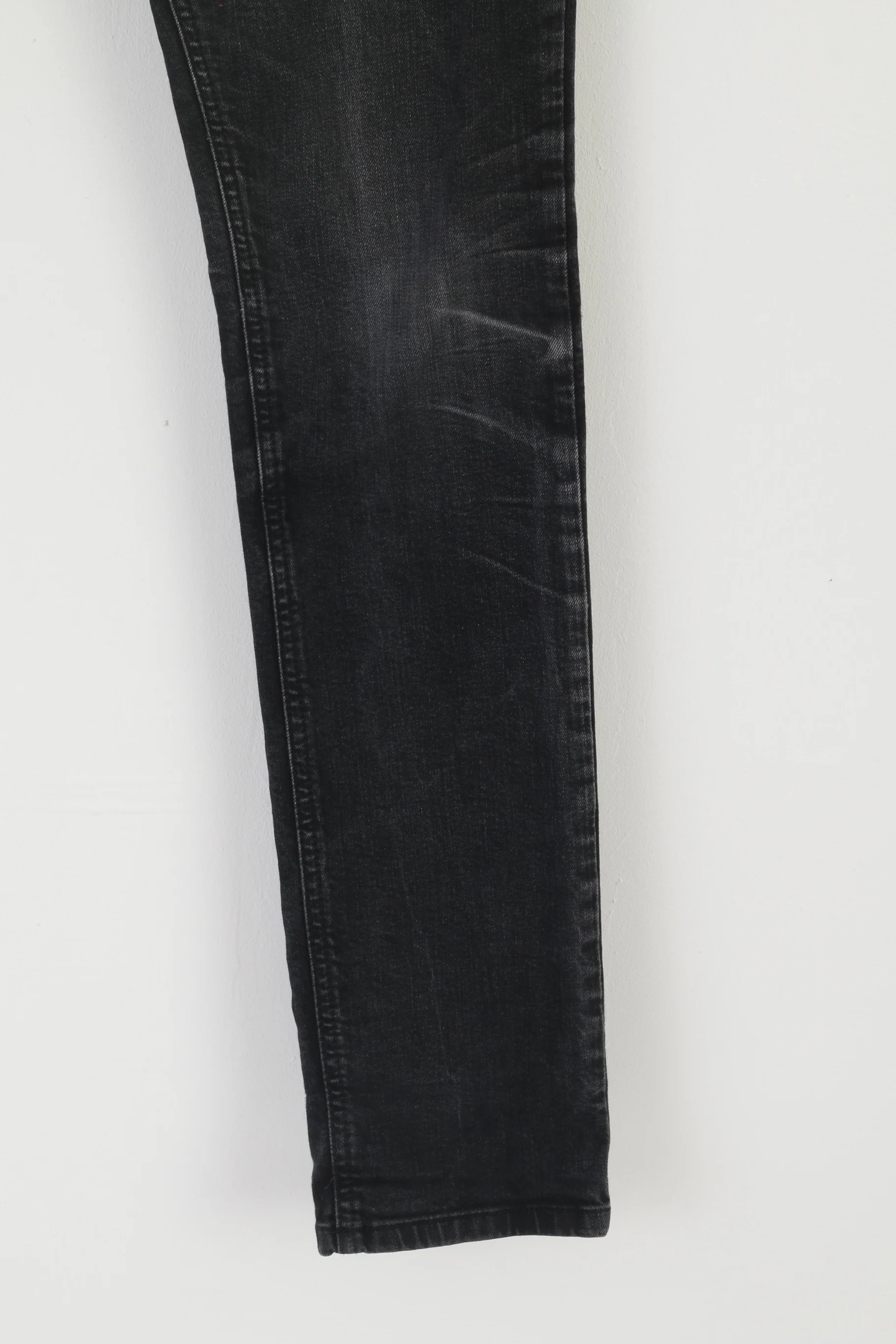 Calvin Klein Jeans Women 29 Trousers Black Cotton Long Skinny Stretch Pants - Image 3