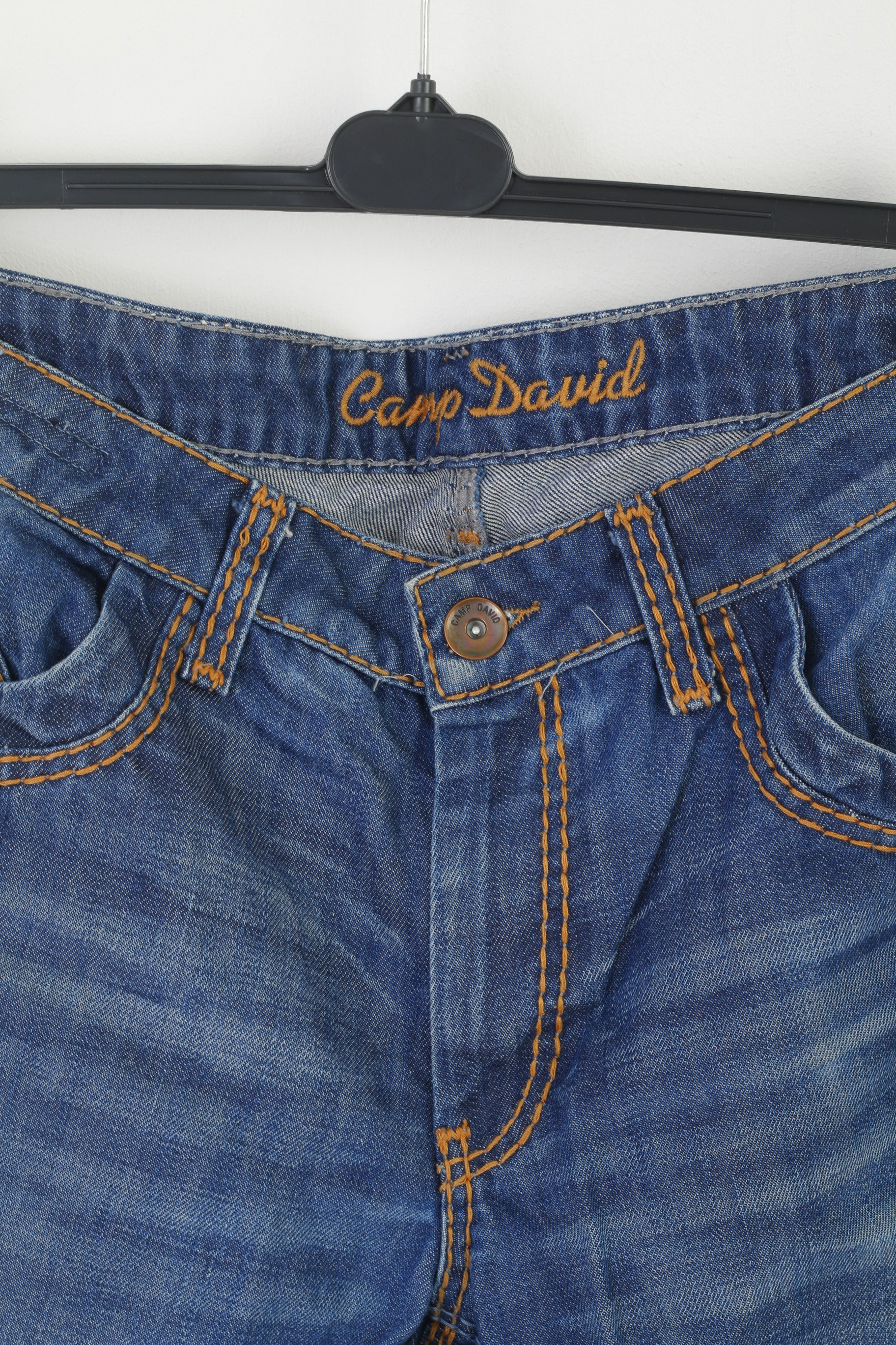 Camp David Men 36 Jeans Trousers Navy Denim Cotton Long Straight Leg Pants - Image 2