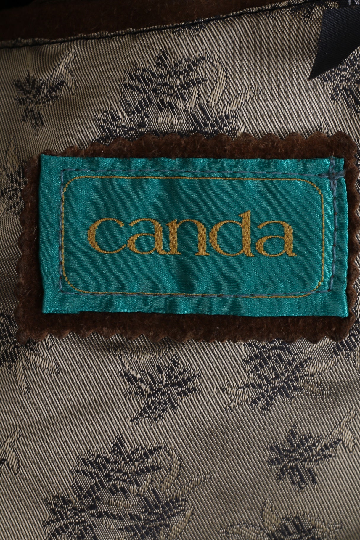 Canada C&A Men 44 54 L Blazer Vintage Leather Camel Single Breasted Suede Shoulder Pads Jacket - Image 5