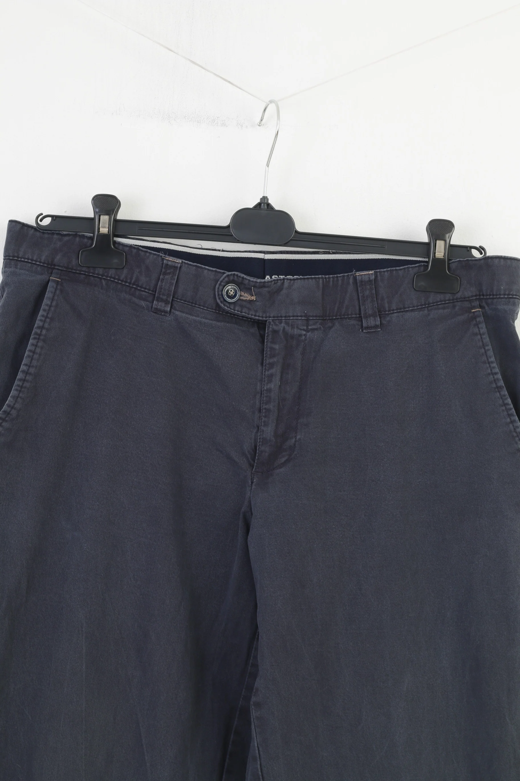 Canda Men 54 Trousers Navy Blue Cotton Elastoflex Regular Fit Top - Image 2