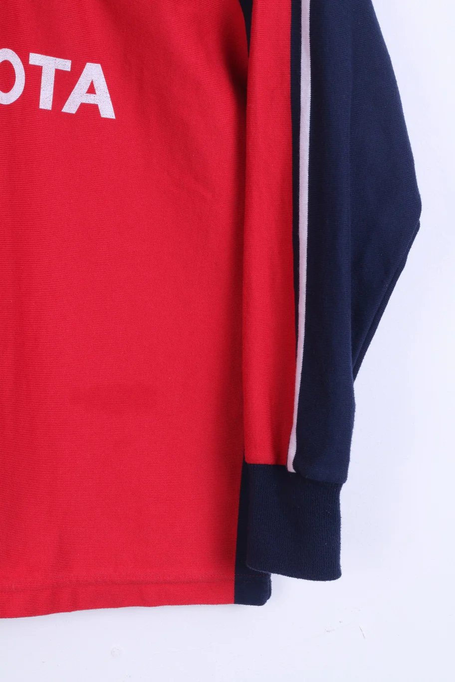 Canterburry Youth 12 Age Polo Shirt Rugby Red Long Sleeve Cotton Top - Image 2
