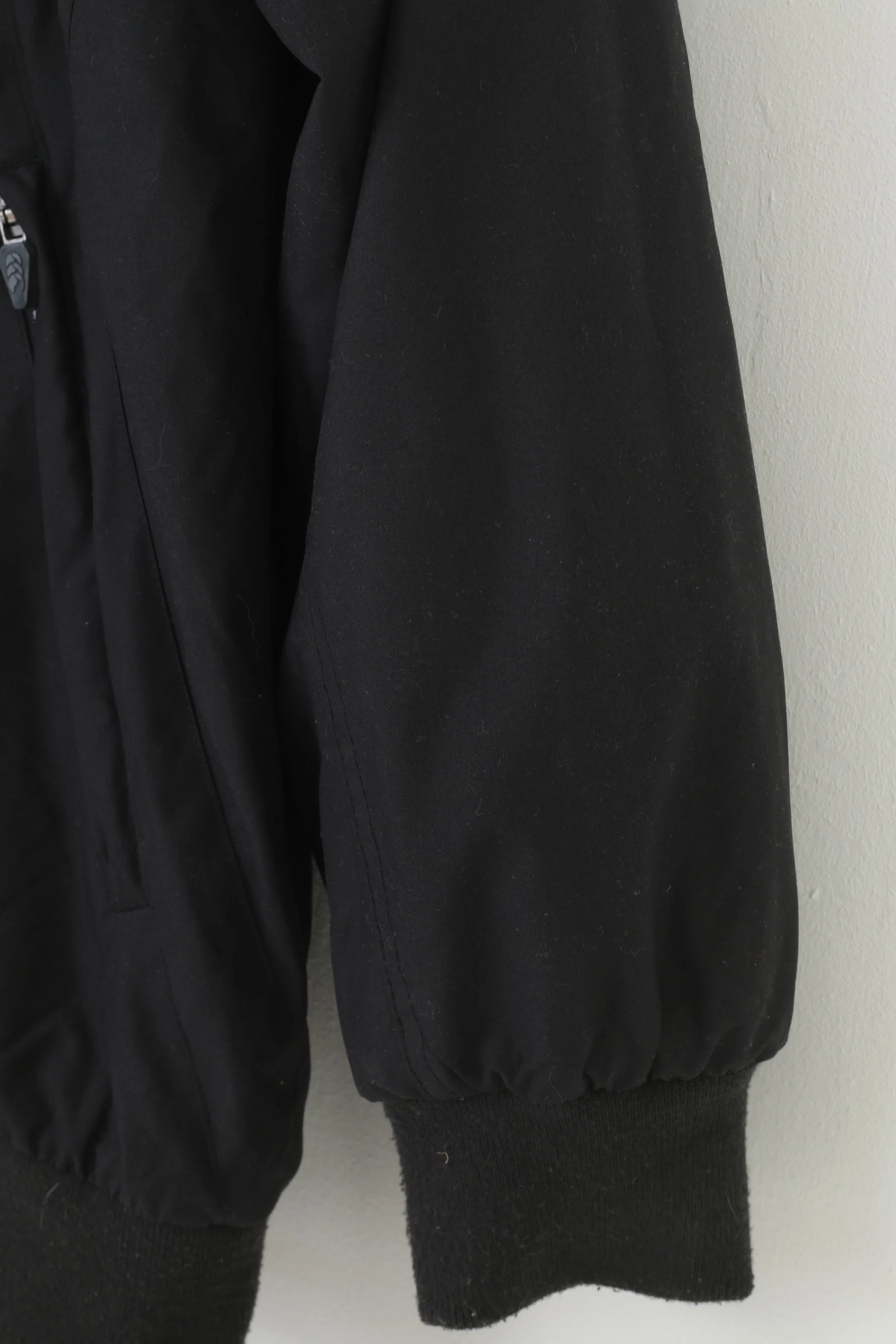 Canterbury Boys 14 Age Jacket Black Fleece Double Side Vintage Full Zipper Top - Image 3