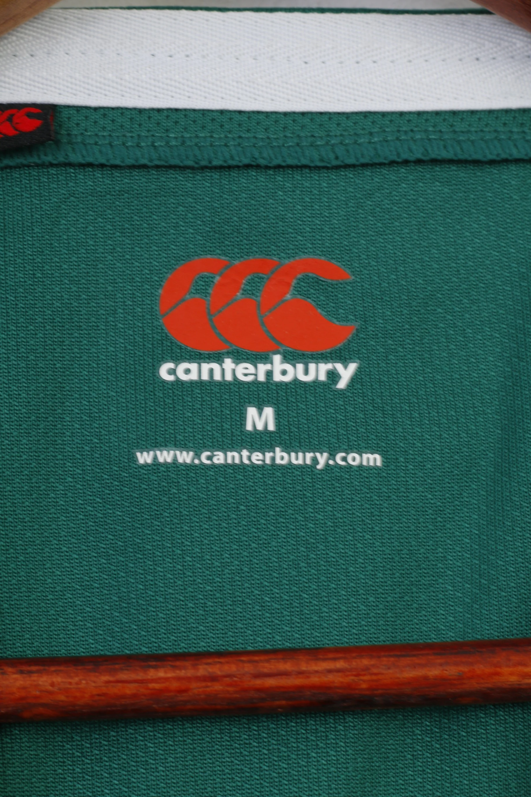 Canterbury Men M T-Shirt Green Sport Training Vintage Leicester Tigers 1880 CAT Top - Image 6