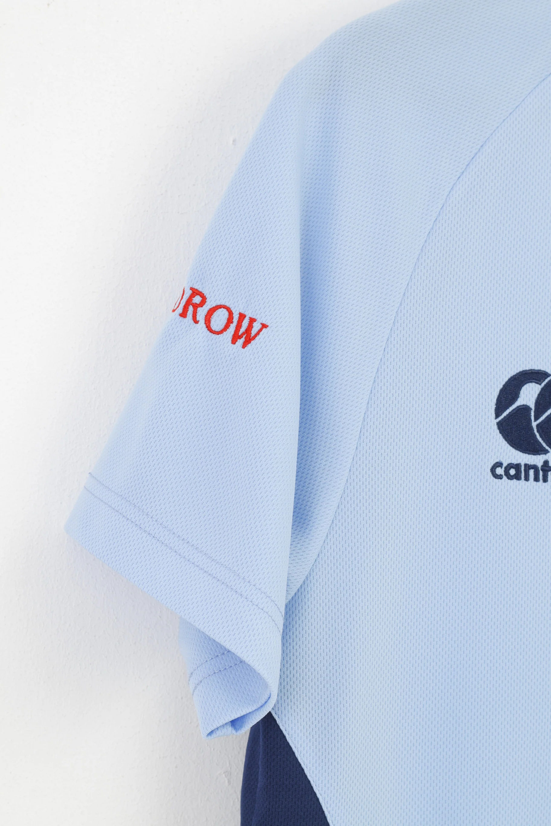 Canterbury Men S Polo Shirt Blue Treharris Phoenix R.F.C. Collar Vintage Sport Top - Image 3