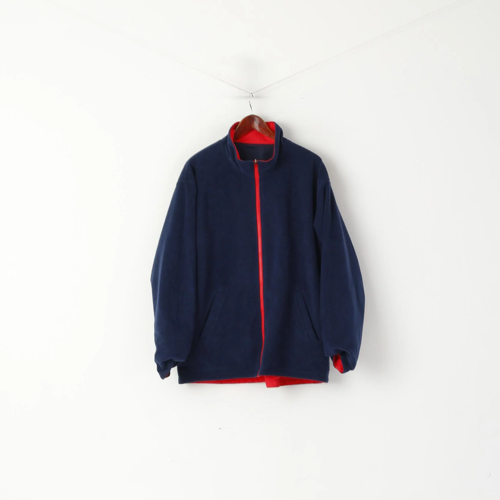 Canterbury of New Zealand Men L Jacket Red Navy Double Sided Titan Groups Tour 2005 - Image 7
