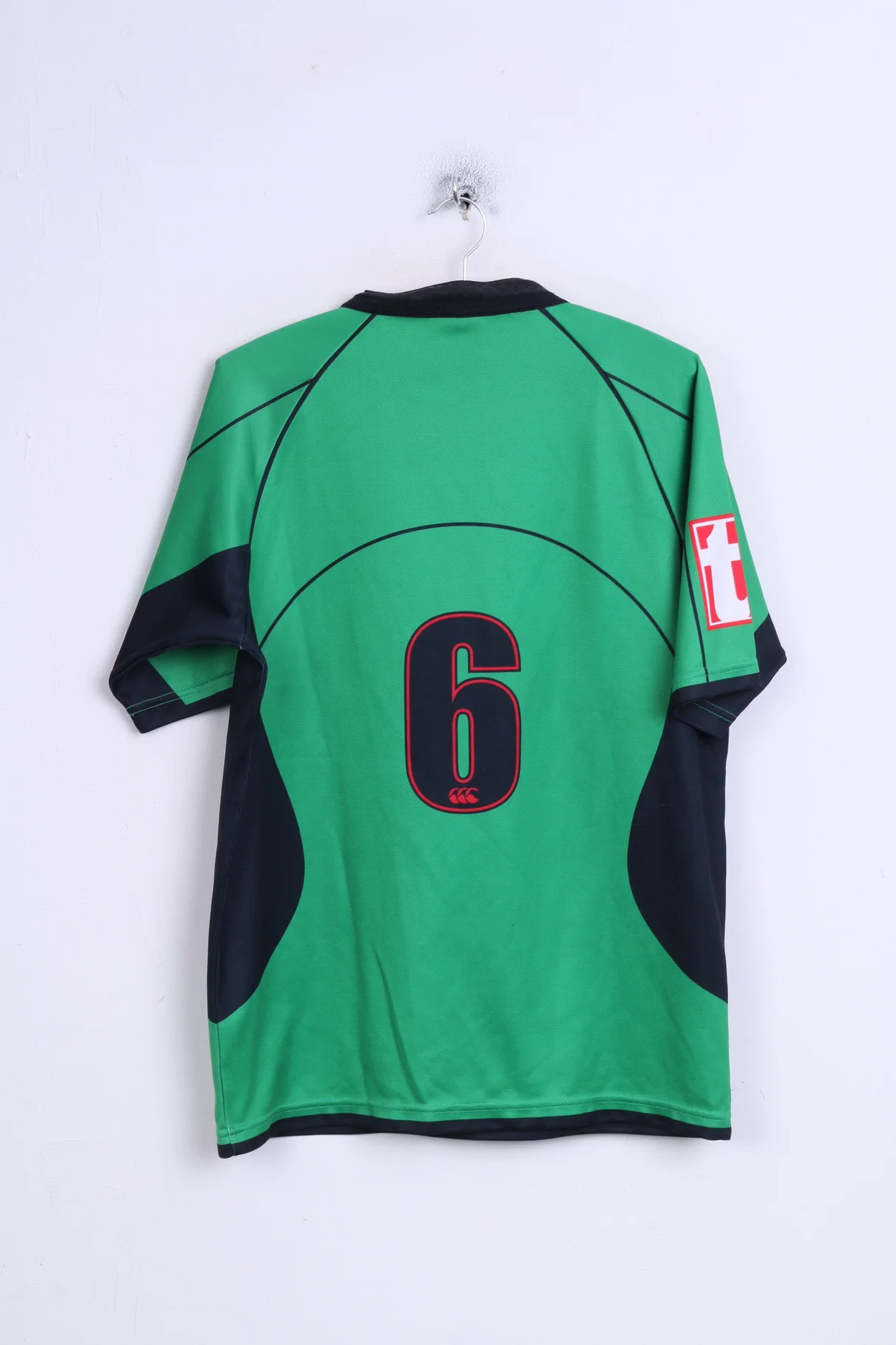 Canterbury Wheatsheaf Cabin Crew RFC Mens M Polo Shirt Green Rugby Sport - Image 5