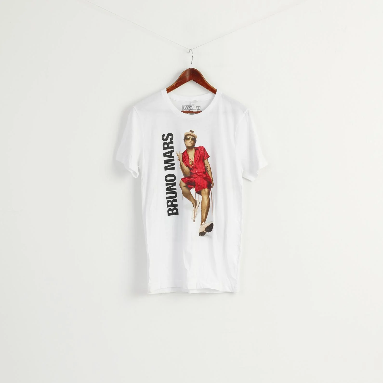 Canvas Men M Shirt White Cotton Bruno Mars World Magic Tour 24K Unisex Top