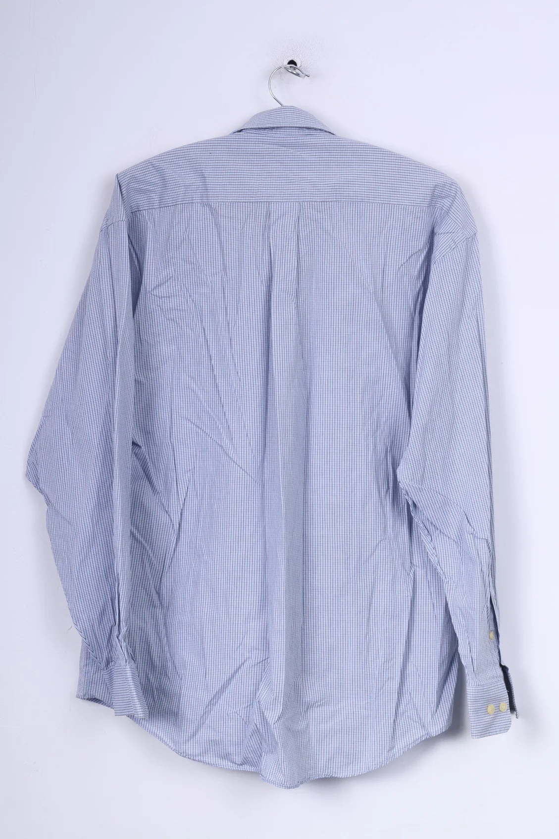 CARLETTI Moda Uomo Mens 39 Casual Shirt Check Long Sleeve - Image 6