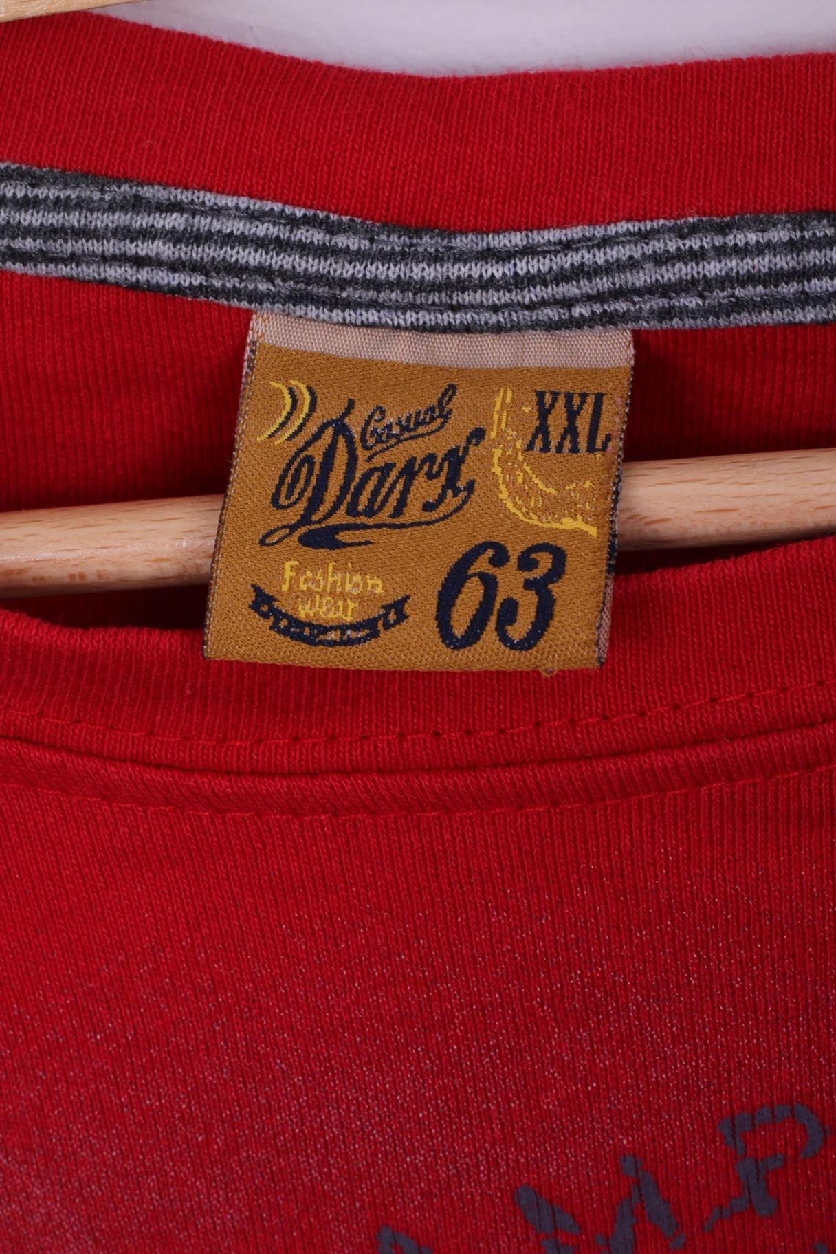 Casual Darx Youth XXL Shirt Long Sleeve Red Cotton Energetic Power - Image 3