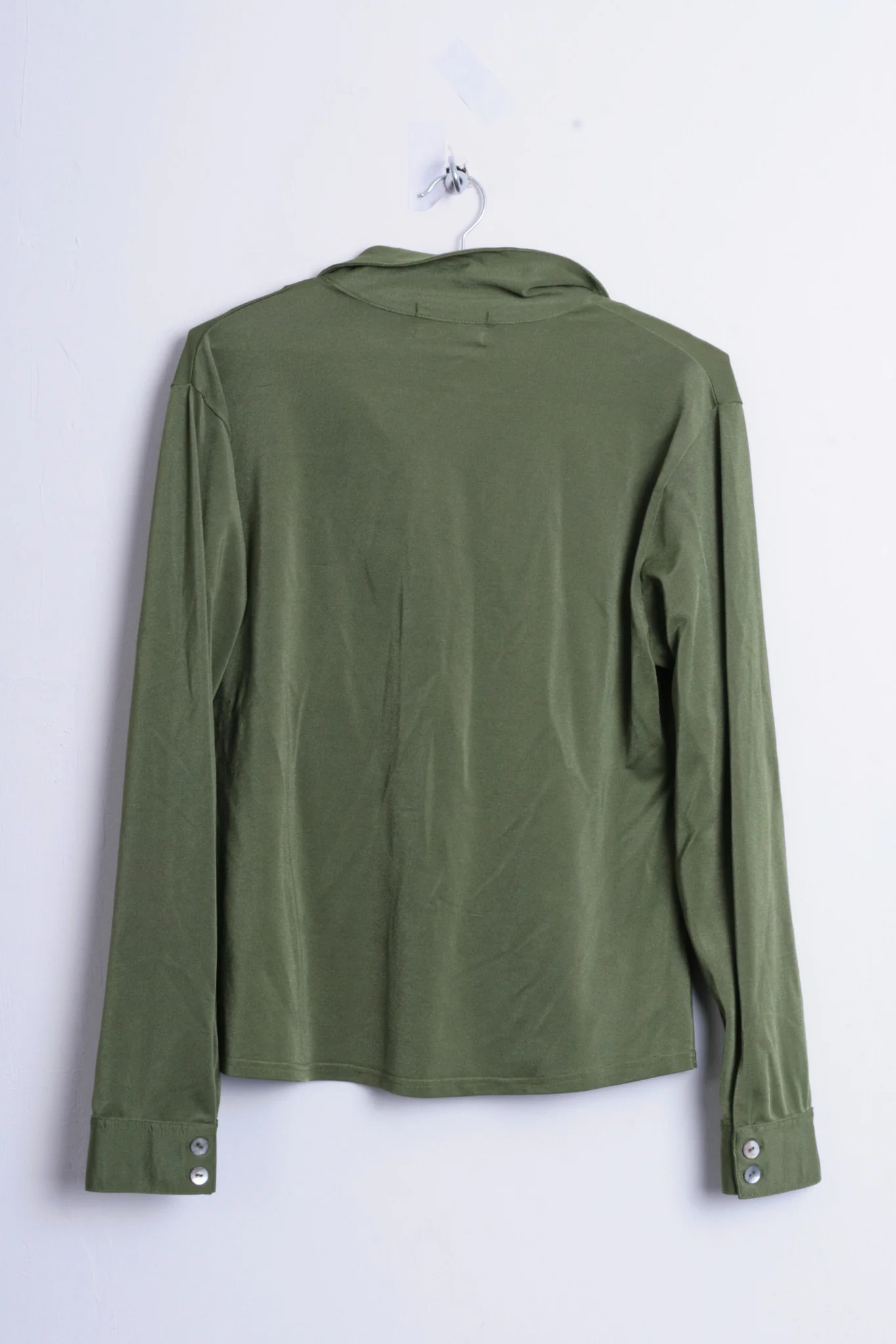Casual Wear Adelsten Womens 42/44 M/L Nylon Blouse Blazer Green Slippery By The Touch - Image 6