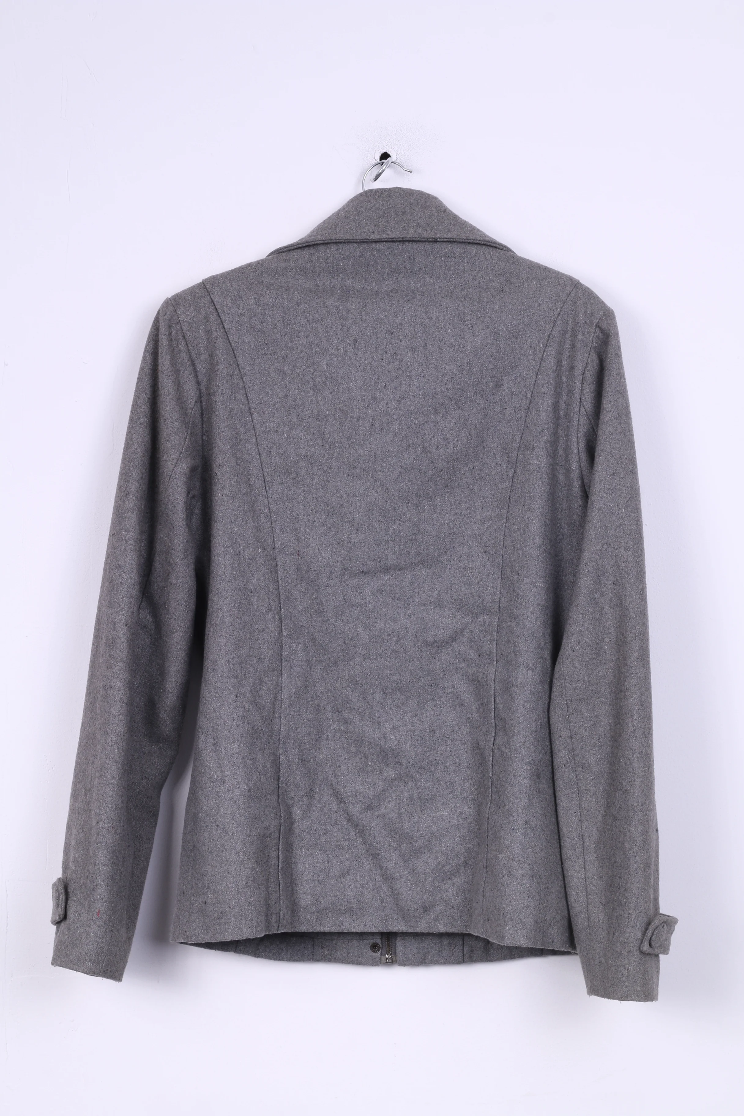Catarina Womens XXL Jacket Grey Winter Wool Nylon Full Zipper - Image 6