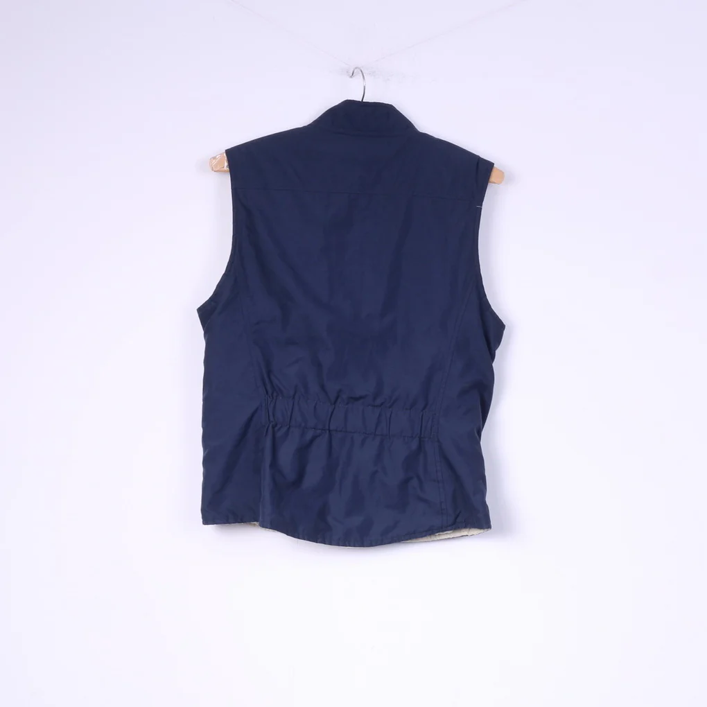 Cavallo Womens 10 S Vest Bodywarmer Double Sided Navy/Beige Nylon Riding - Image 4