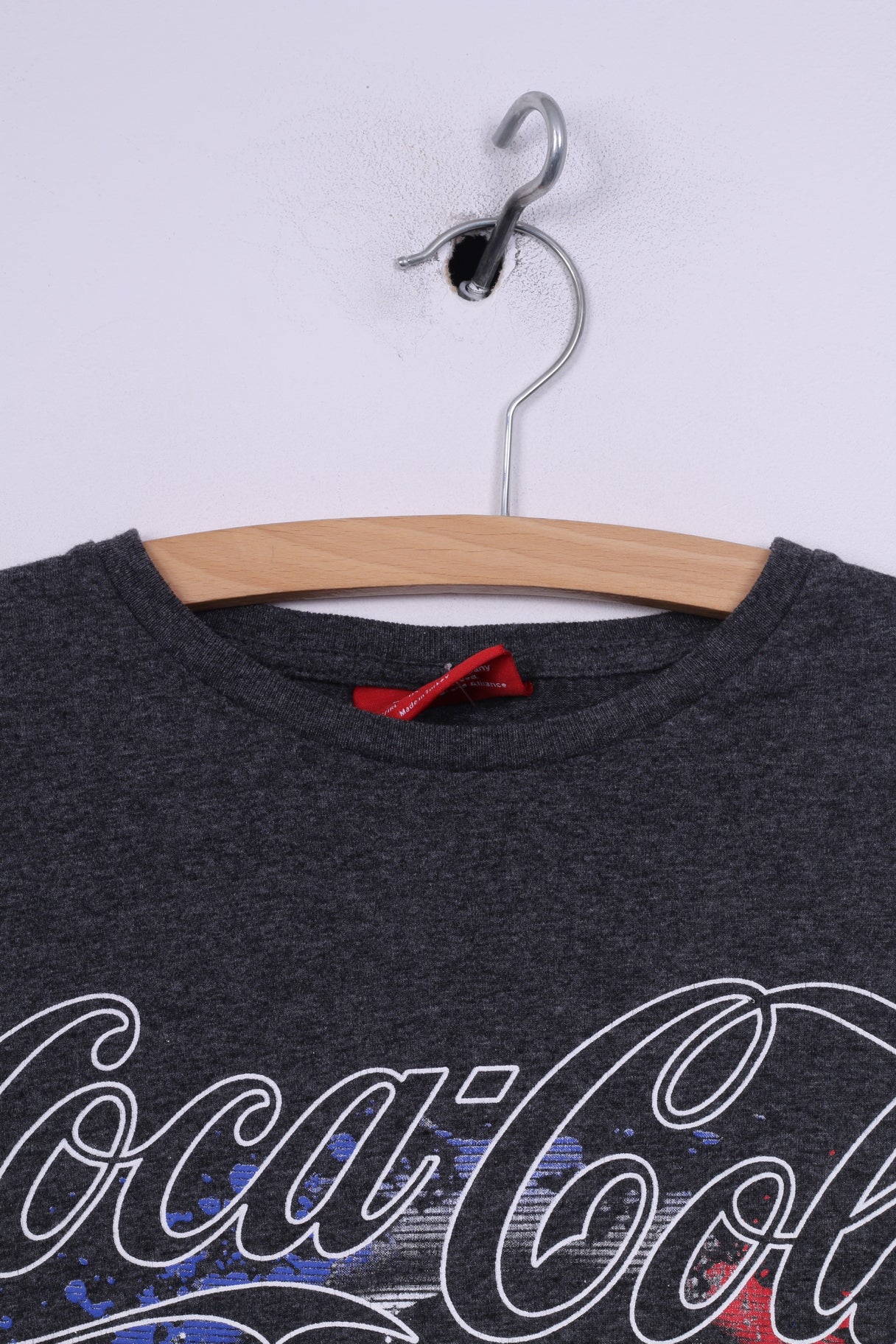 Cedar Wood State Coca -Cola Mens S T-Shirt Graphic Grey Cotton Top - Image 2