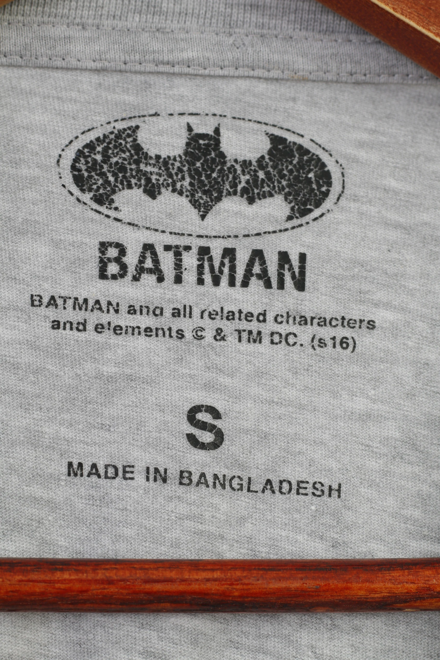 Cedar Wood State Men S T-Shirt Graphic Cotton Grey Crew Neck Batman Top - Image 4