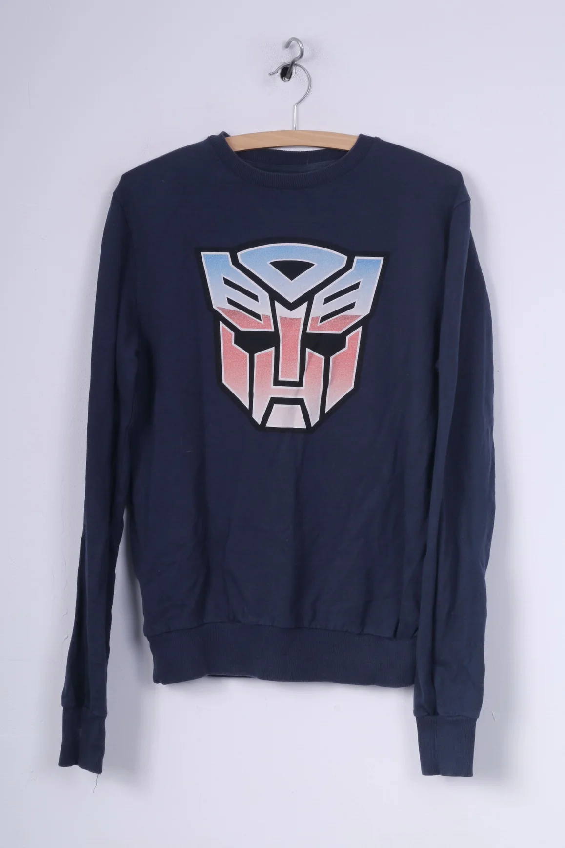 Cedar Wood State Transformes Womens M Sweatshirt Graphic Jumper Cotton Navy Sportswear