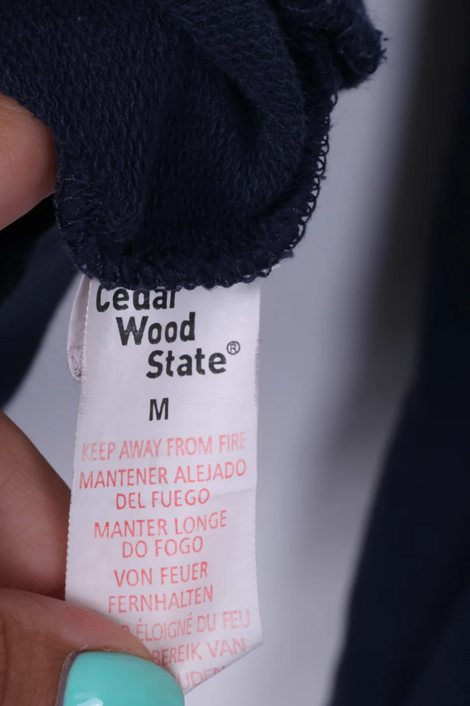 Cedar Wood State Transformes Womens M Sweatshirt Graphic Jumper Cotton Navy Sportswear - Image 5