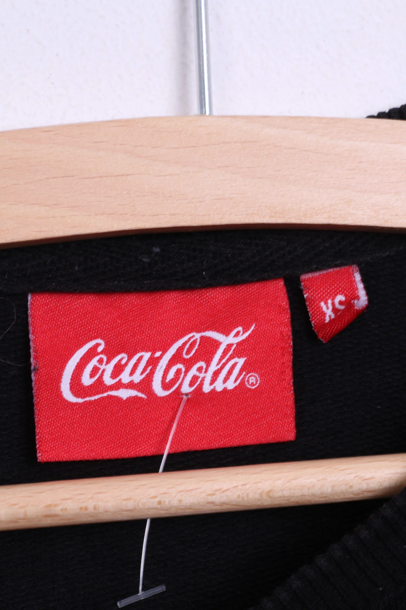 Cedar Wood State Womens XS Jumper Sweatshirt Black Coca-Cola Cotton - Image 4