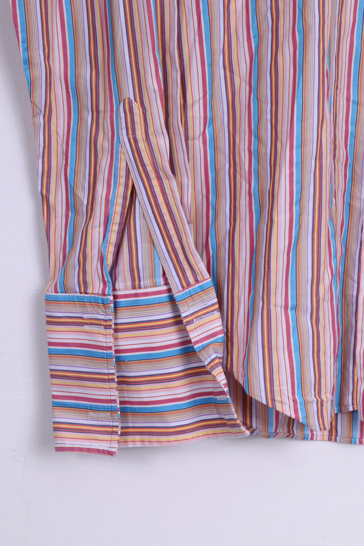 Charles Tyrwhitt London Mens 16 41 Casual Shirt Striped Multi Fitted Cufflinks - Image 3